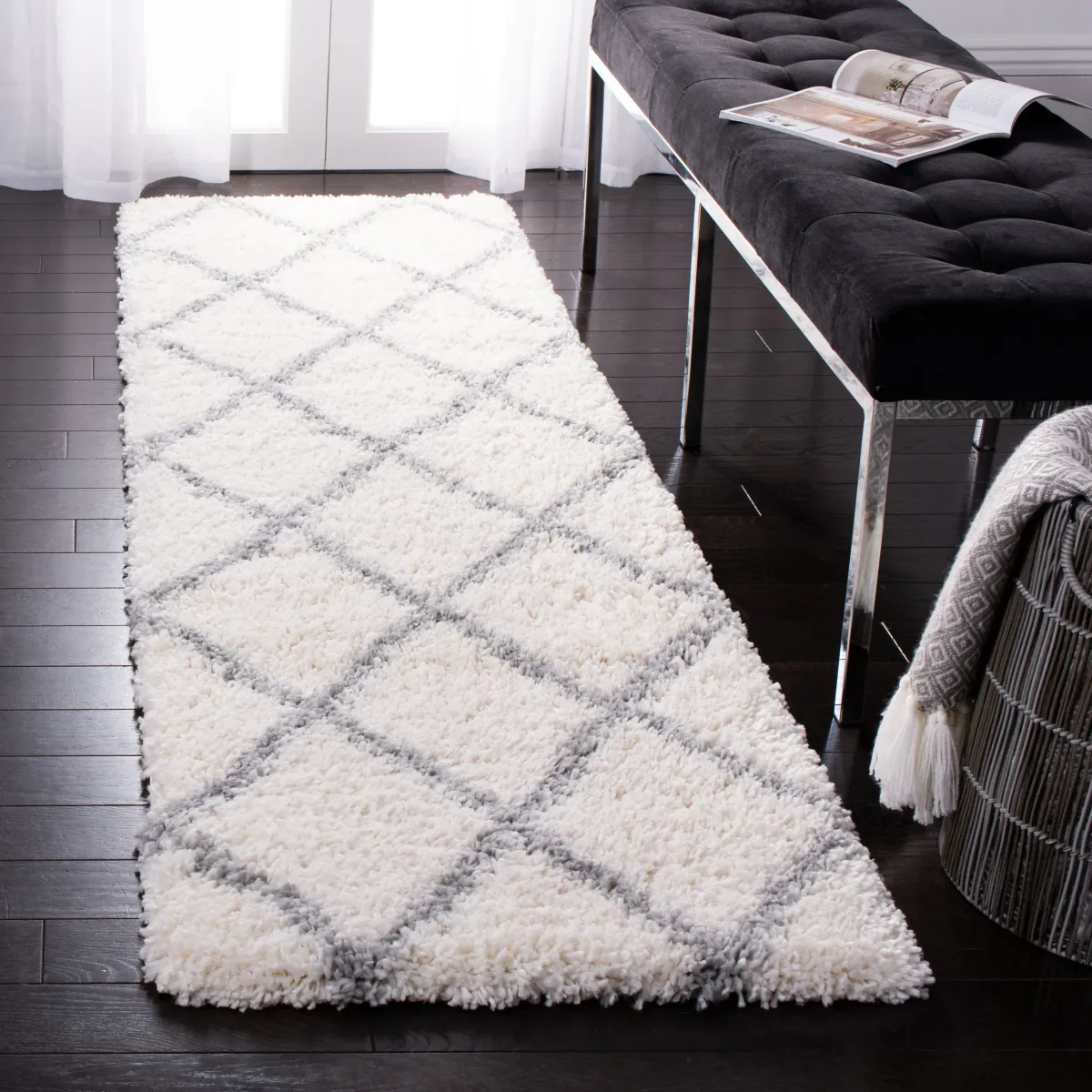 FONTANA SHAG Runner Power Loomed 2'-3" X 8' Rug