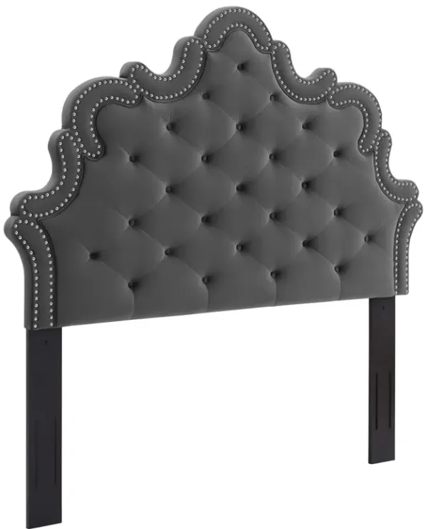 Arabella Button-Tufted Performance Velvet King/California King Headboard