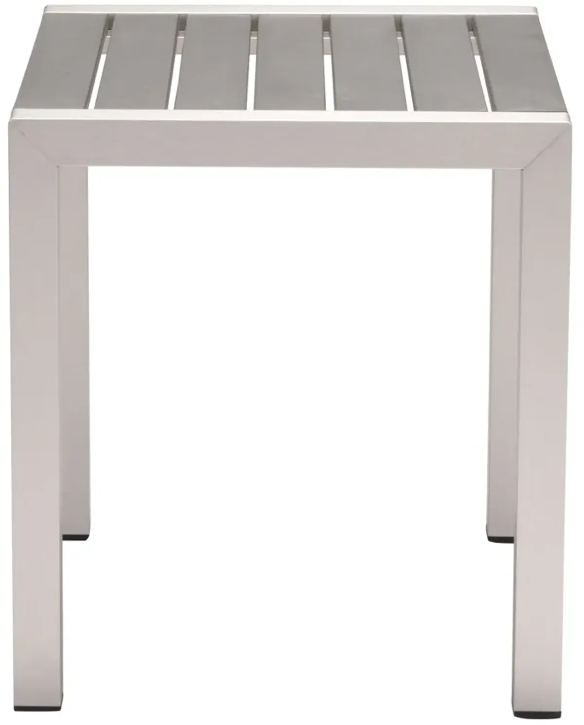 Cosmopolitan Side Table Gray & Silver