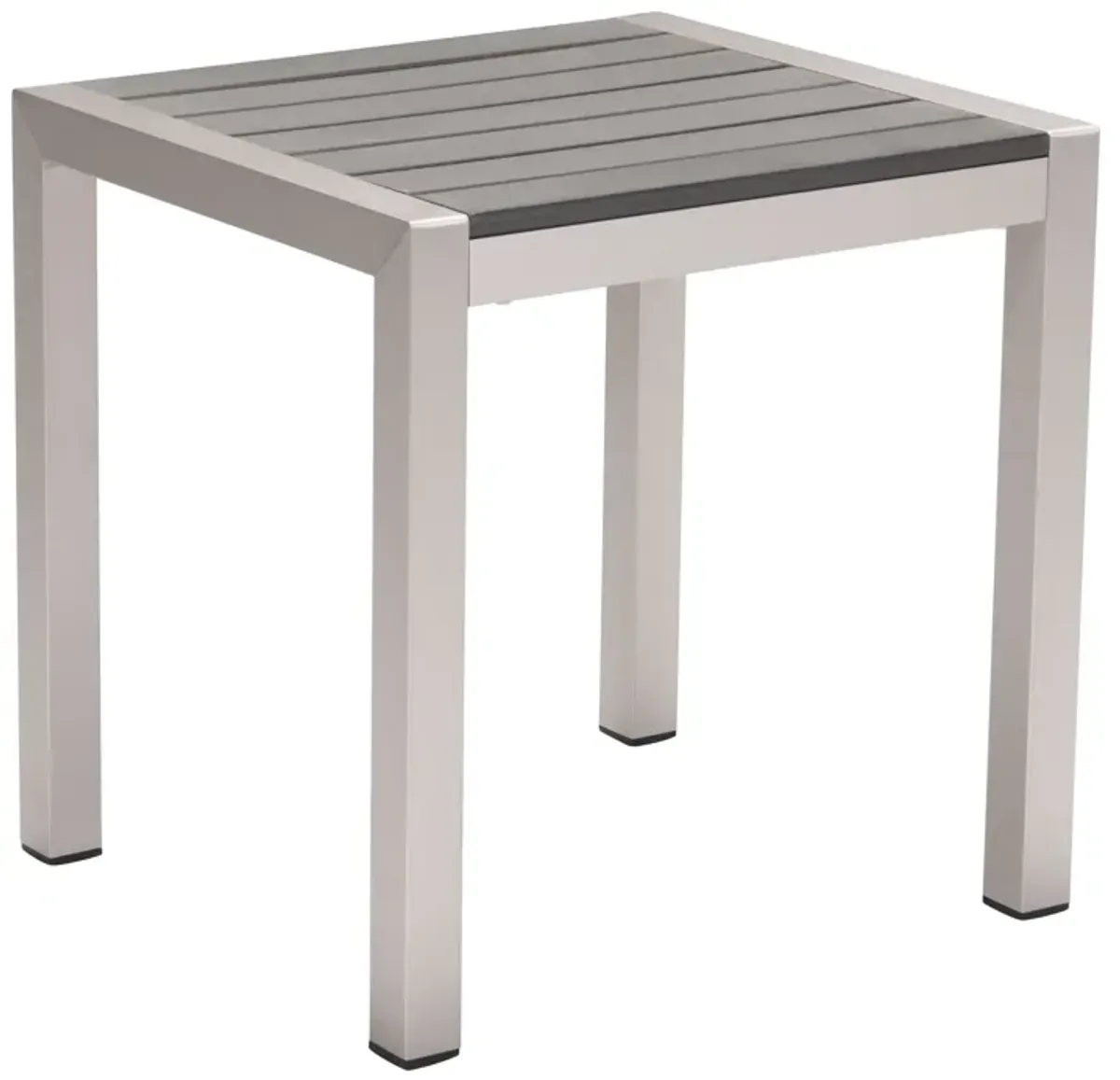 Cosmopolitan Side Table Gray & Silver