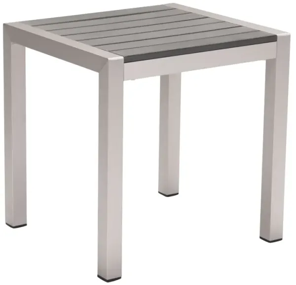 Cosmopolitan Side Table Gray & Silver