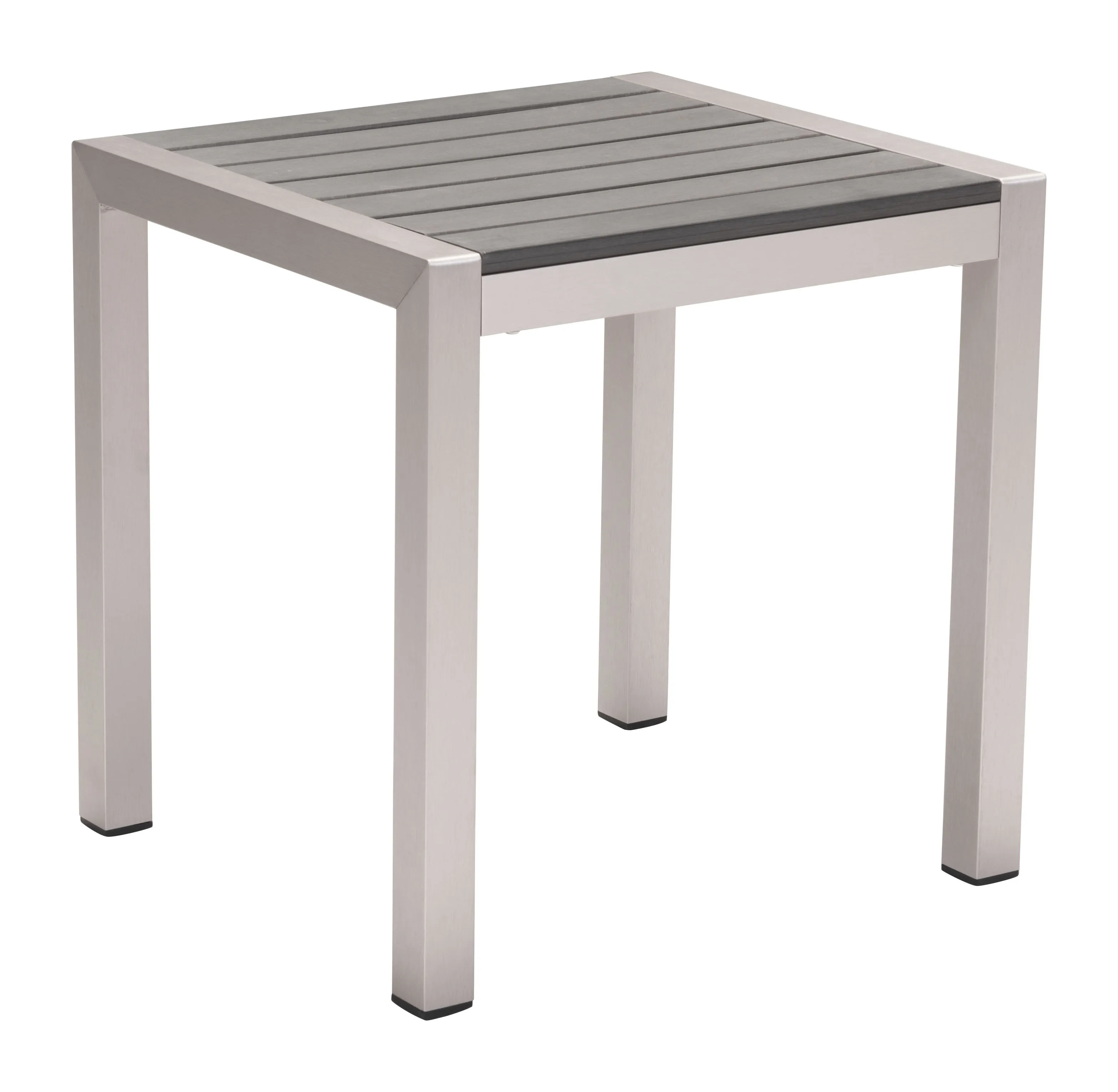 Cosmopolitan Side Table Gray & Silver