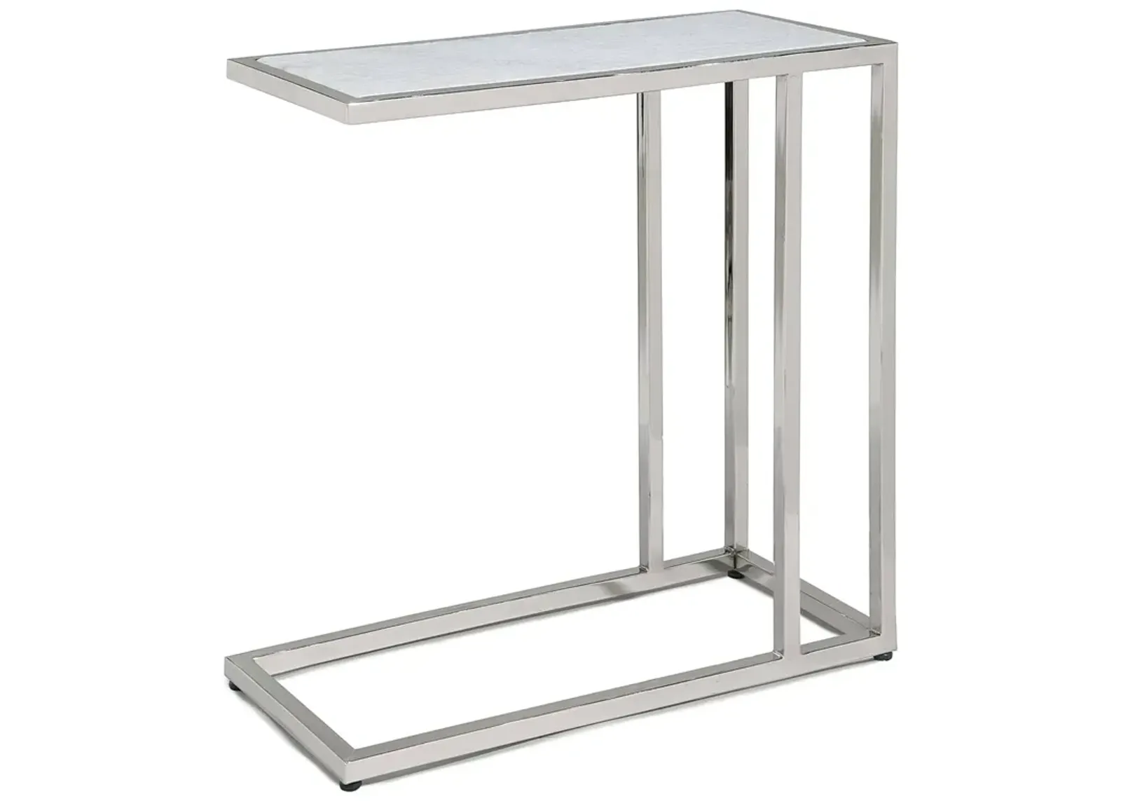 Echelon Sofa Hugger Table (Polished Nickel)