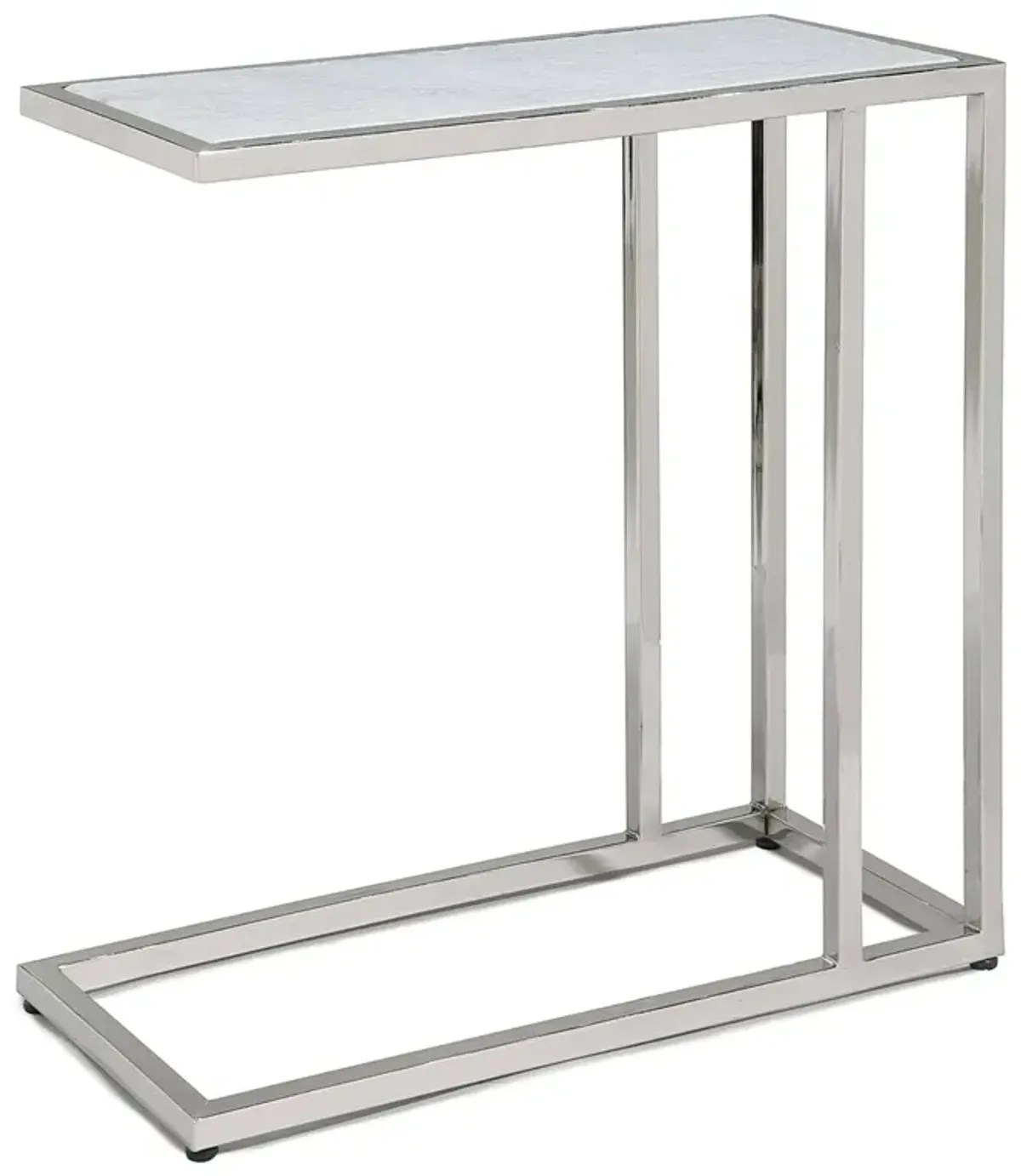 Echelon Sofa Hugger Table (Polished Nickel)