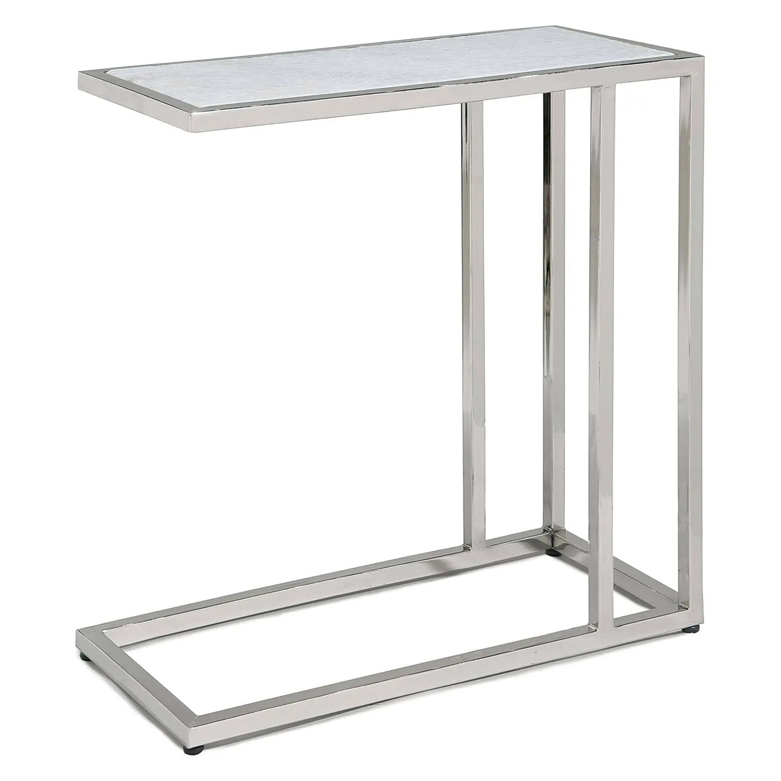 Echelon Sofa Hugger Table (Polished Nickel)