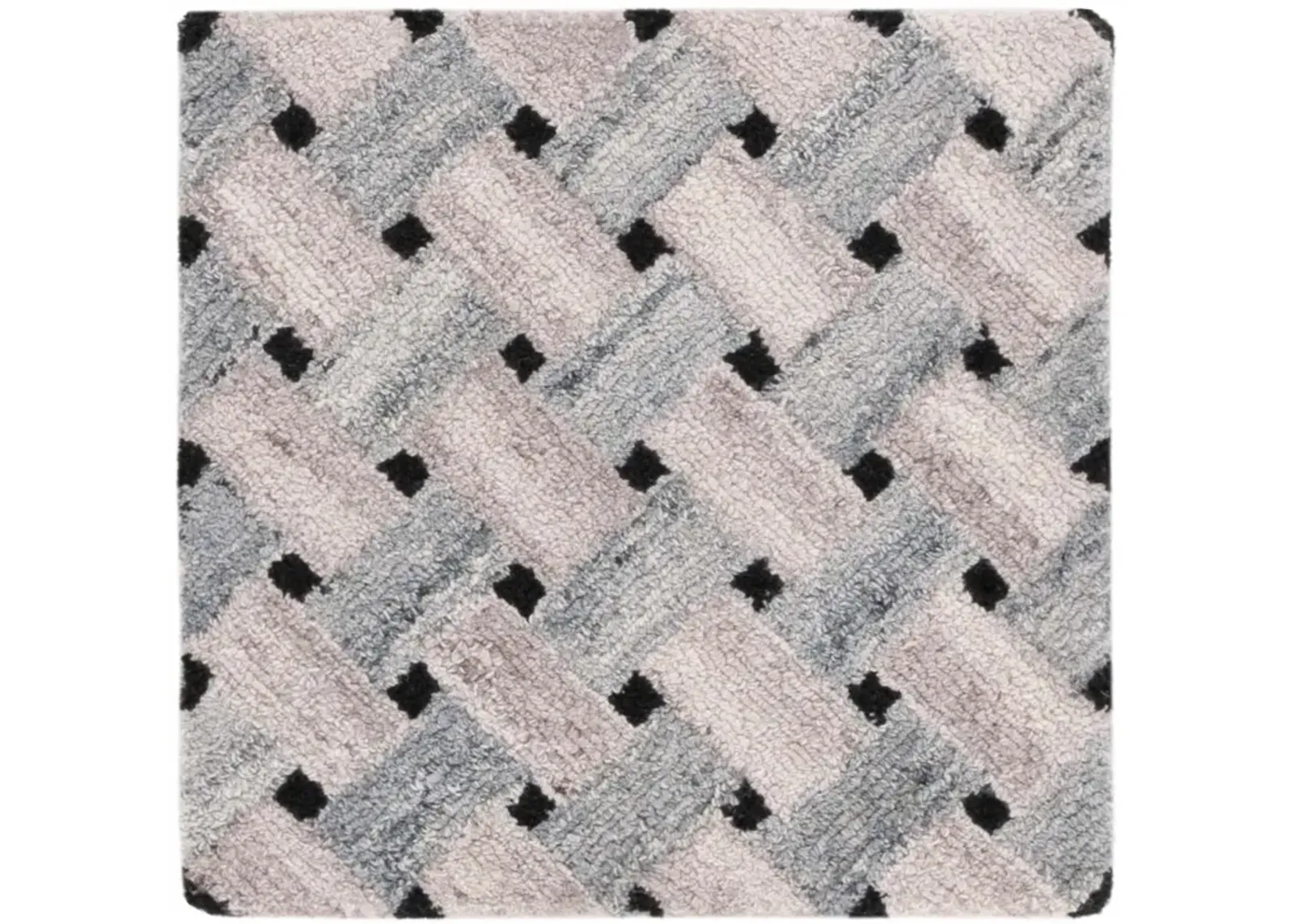 GENRE 302 GREY  6' x 6' Square Square Rug