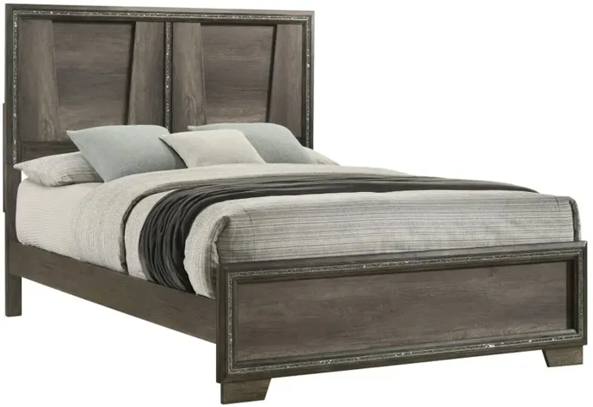 Janine Queen Panel Bed Grey