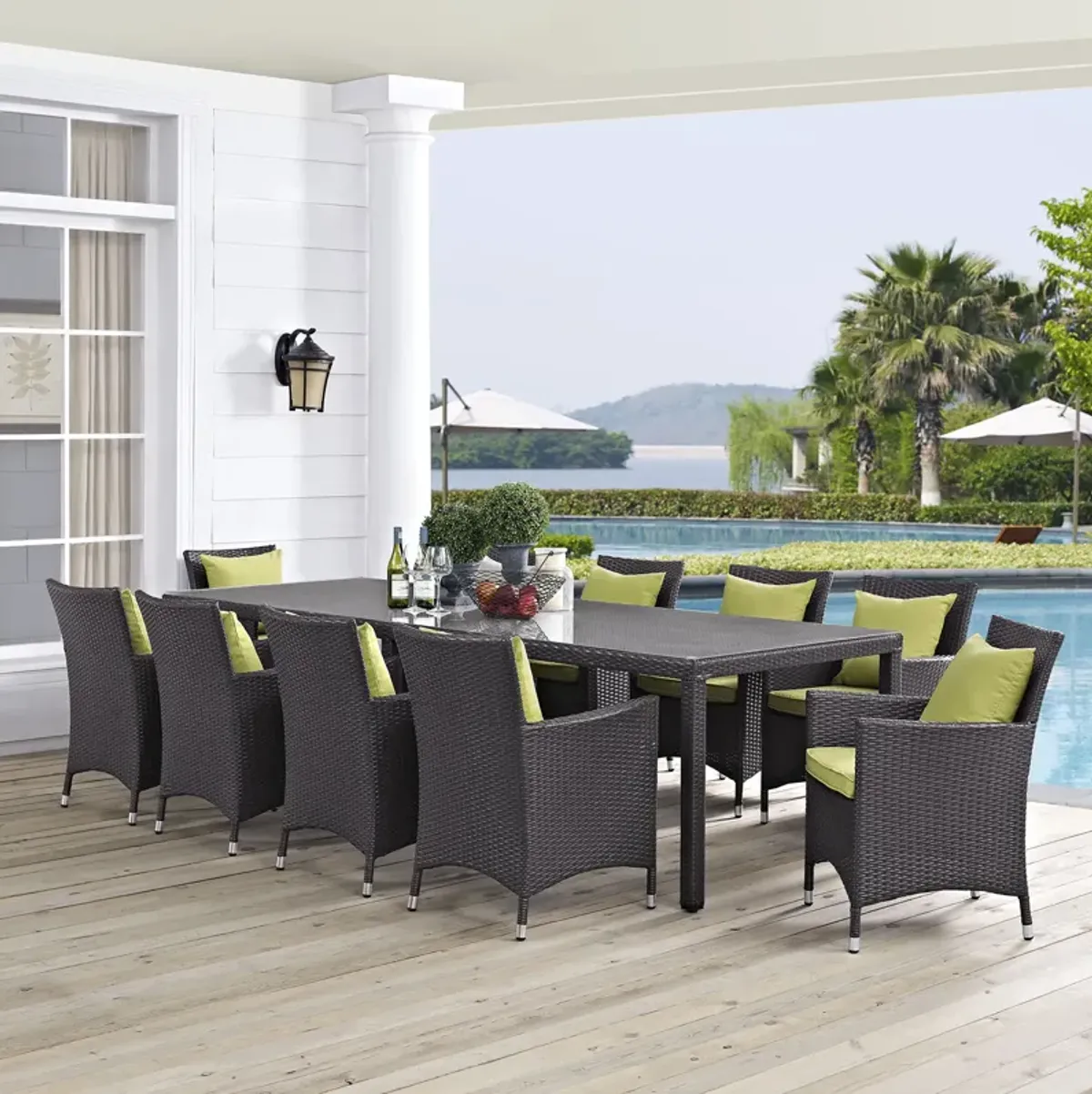 Convene 11 Piece Outdoor Patio Dining Set