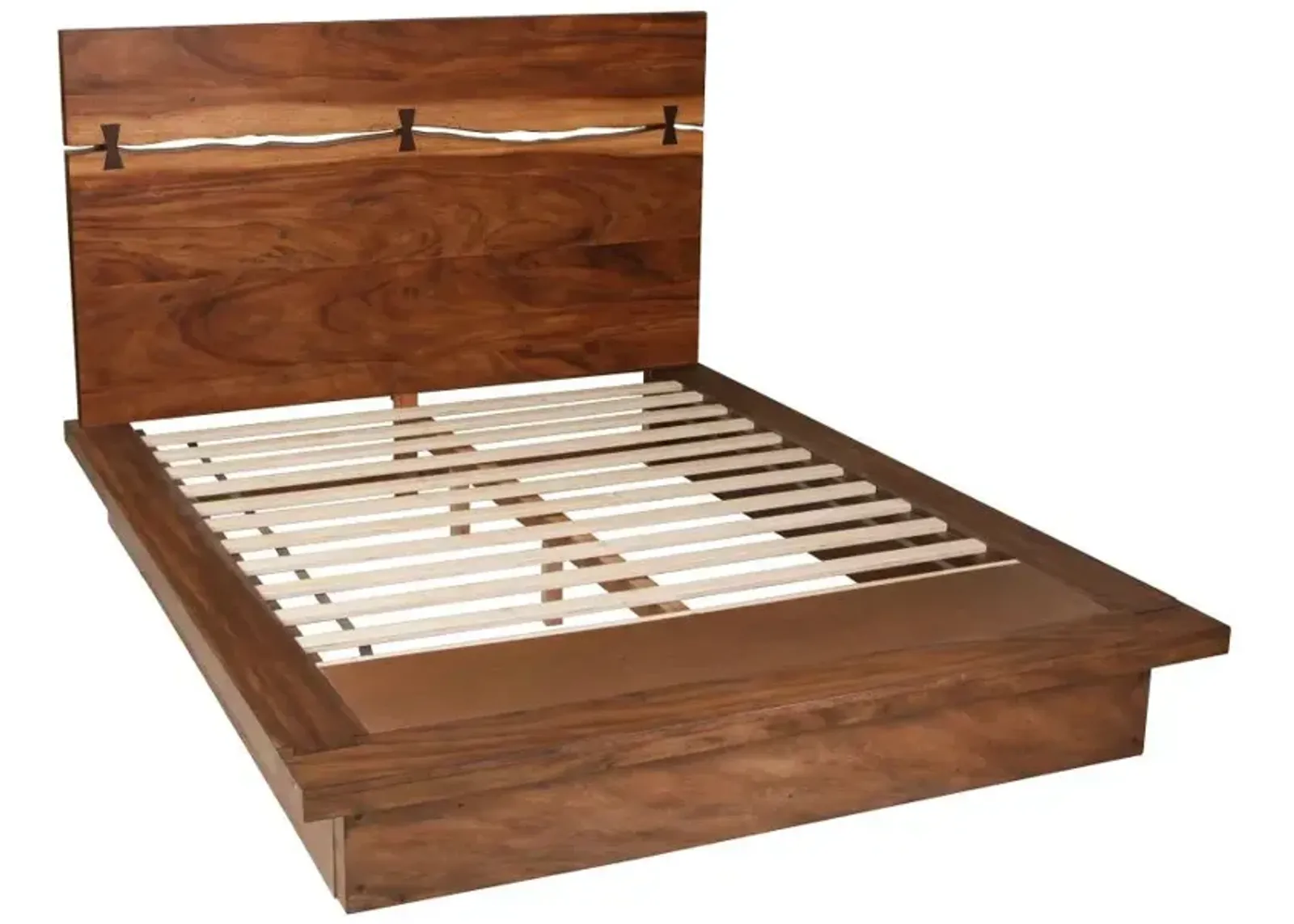 Tate Eastern King Bed Smokey Walnut And Coffee Bean