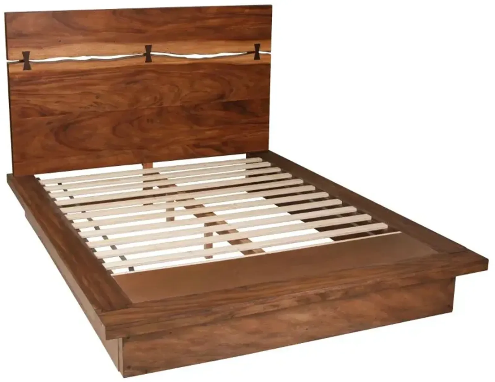 Tate Eastern King Bed Smokey Walnut And Coffee Bean