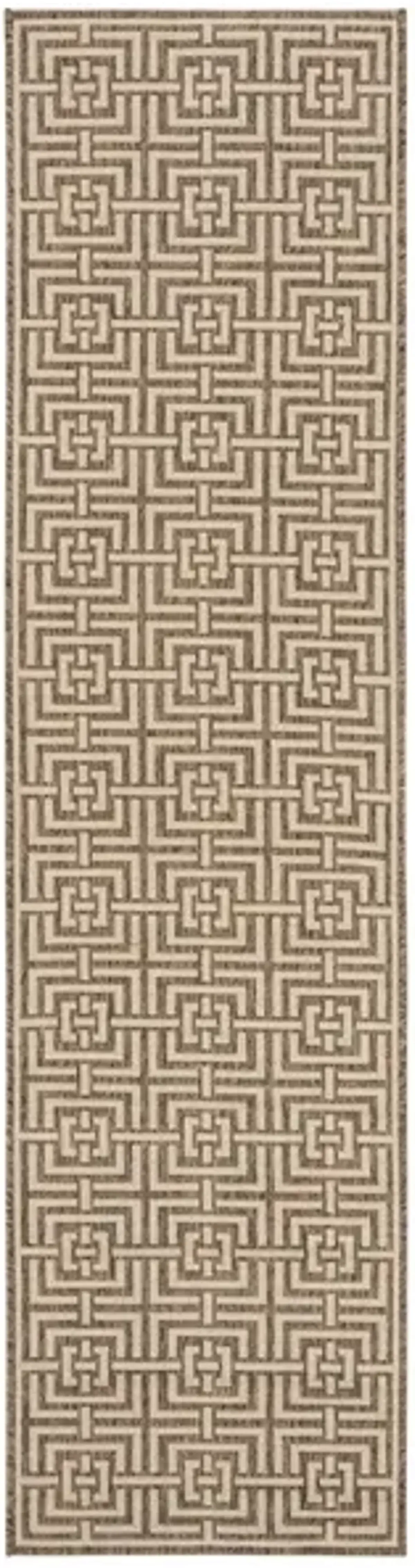 Safavieh BEACH HOUSE Collection BHS128D-28 Beige / Cream 2'-2" X 8'