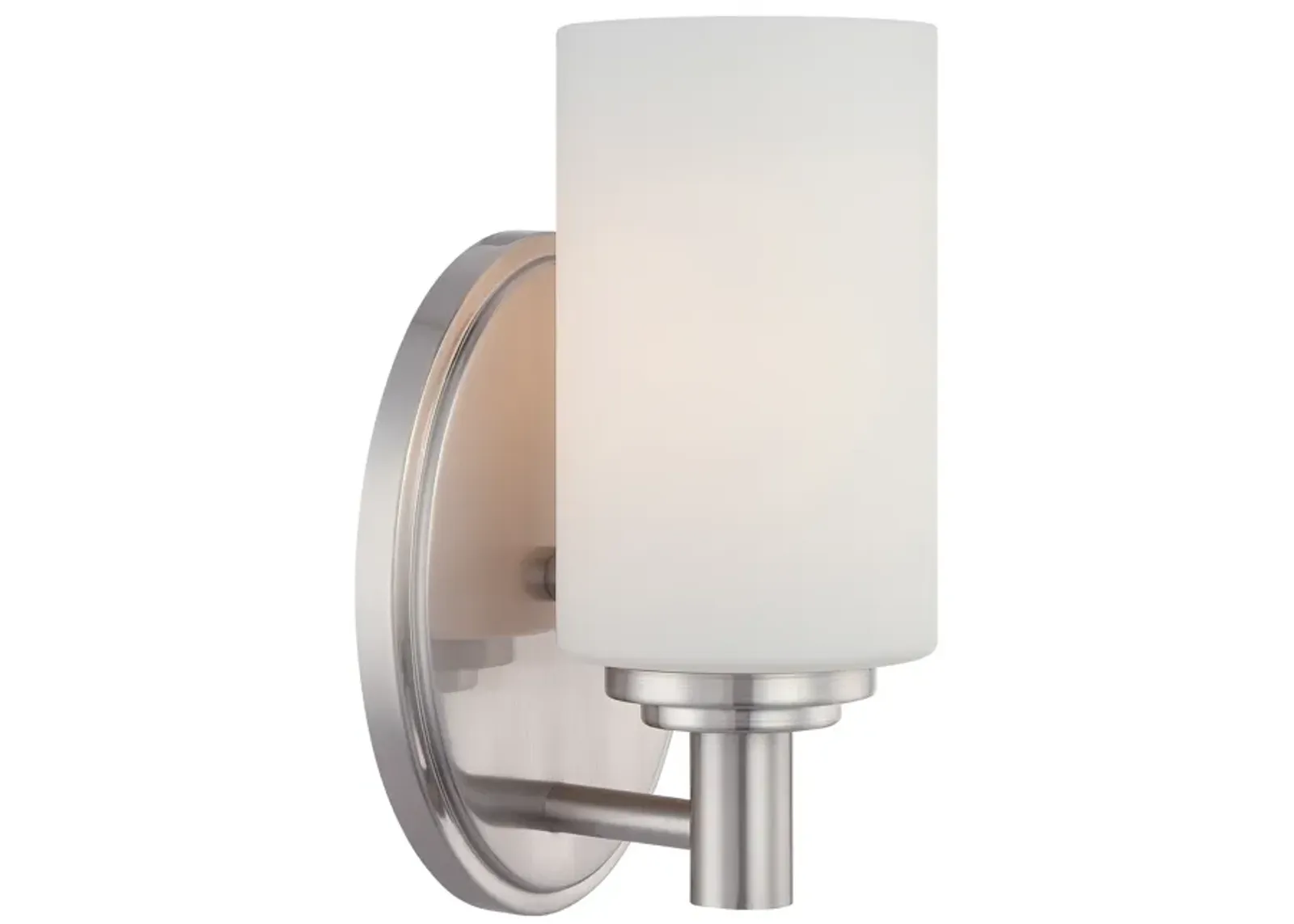 Pittman 9" High 1-Light Sconce - Brushed Nickel