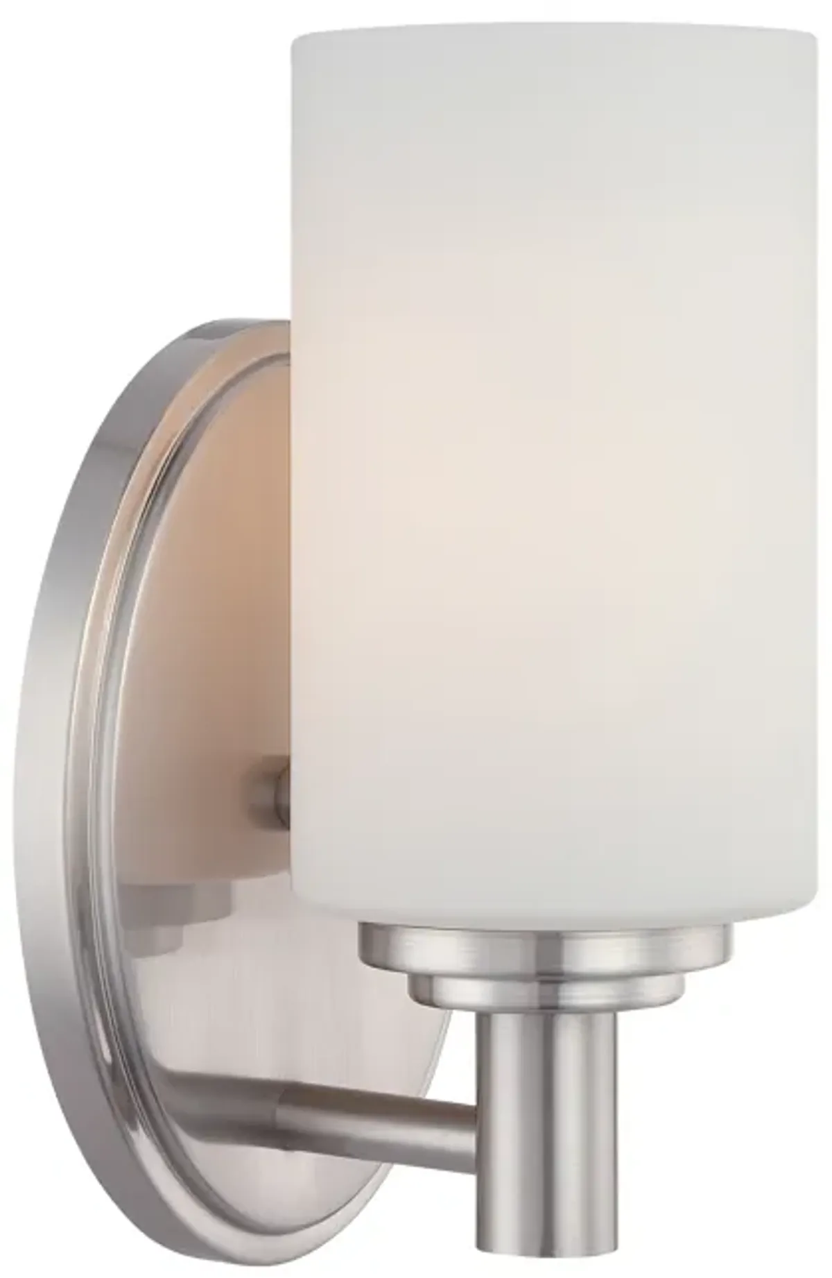 Pittman 9" High 1-Light Sconce - Brushed Nickel