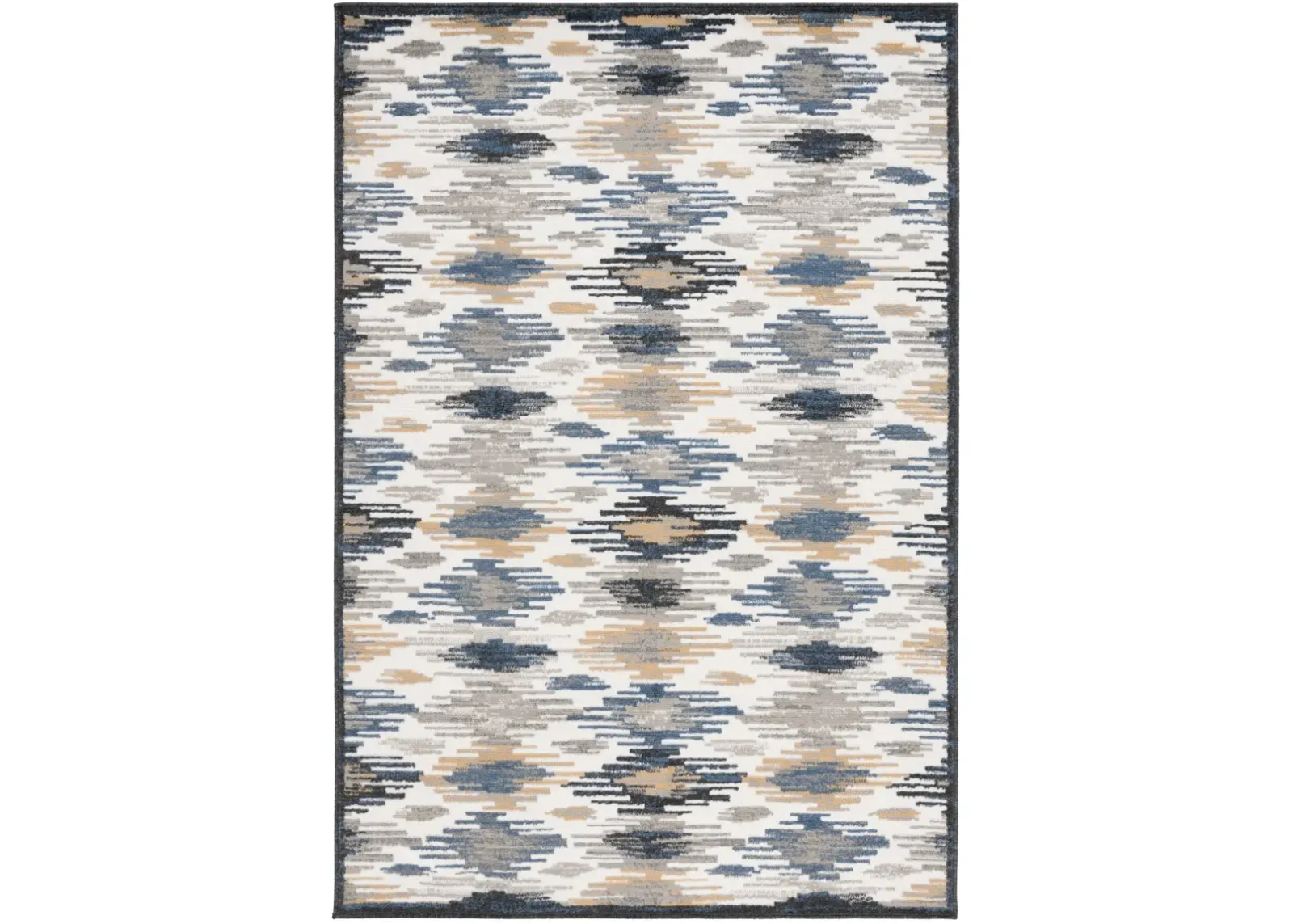 PYRAMID 223 IVORY  8' x 10' Large Rectangle Rug