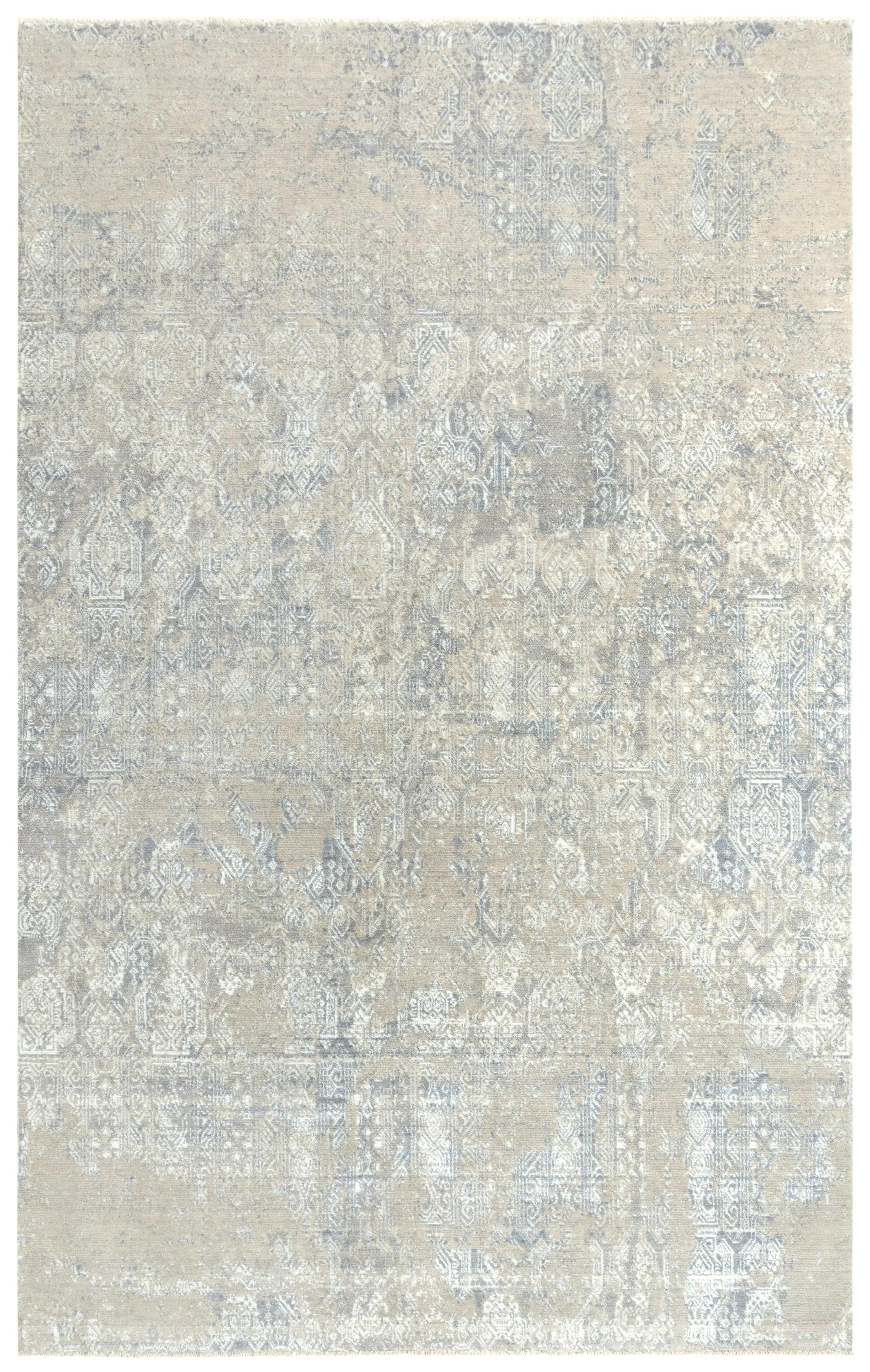 Couture Gray/Taupe Classic/Updated NZ Wool/Tencel Blend 10' x 13' Rectangle Rug