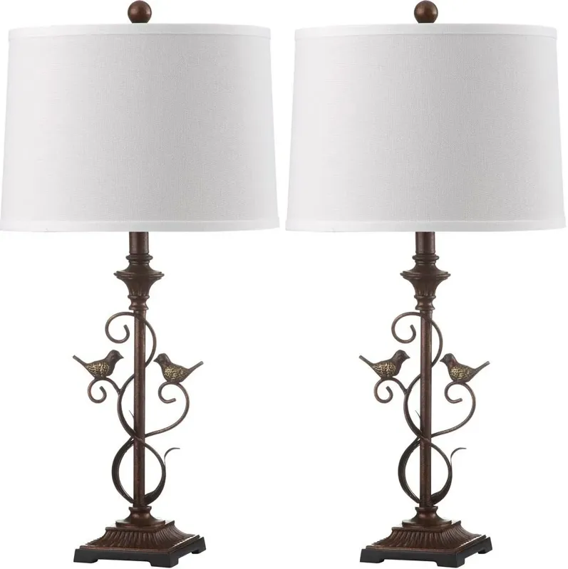 Birdsong 28-Inch H Table Lamp - Set of 2