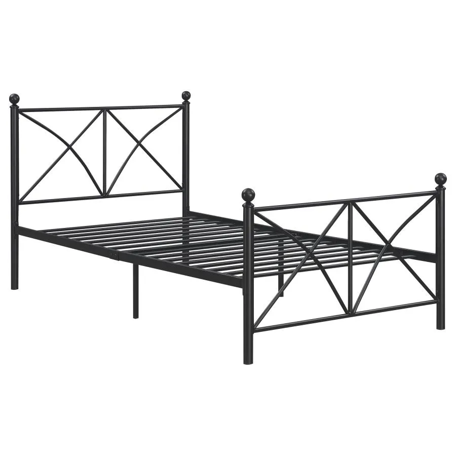 Hart Twin Platform Bed Black