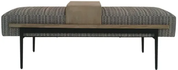 Cocktail Ottoman with slide tray