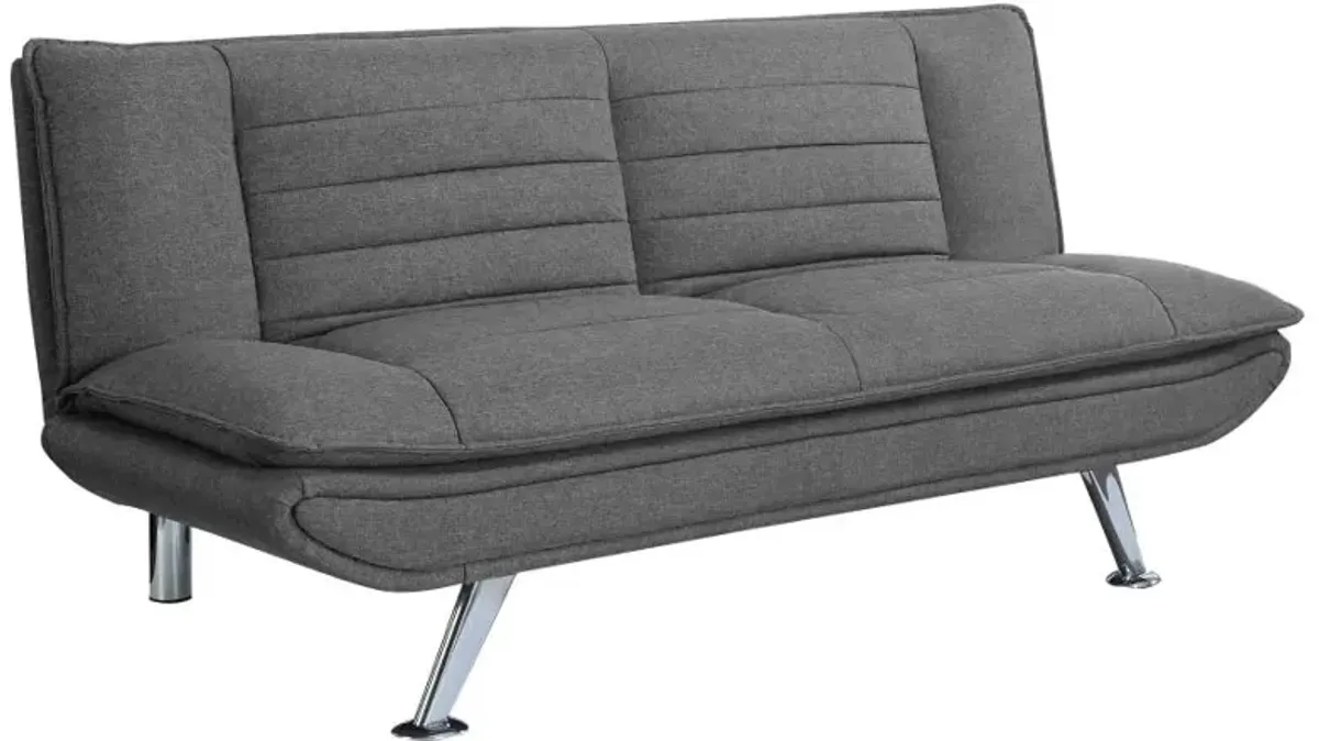 Julian Upholstered Sofa Bed with Pillow-top Seating Grey