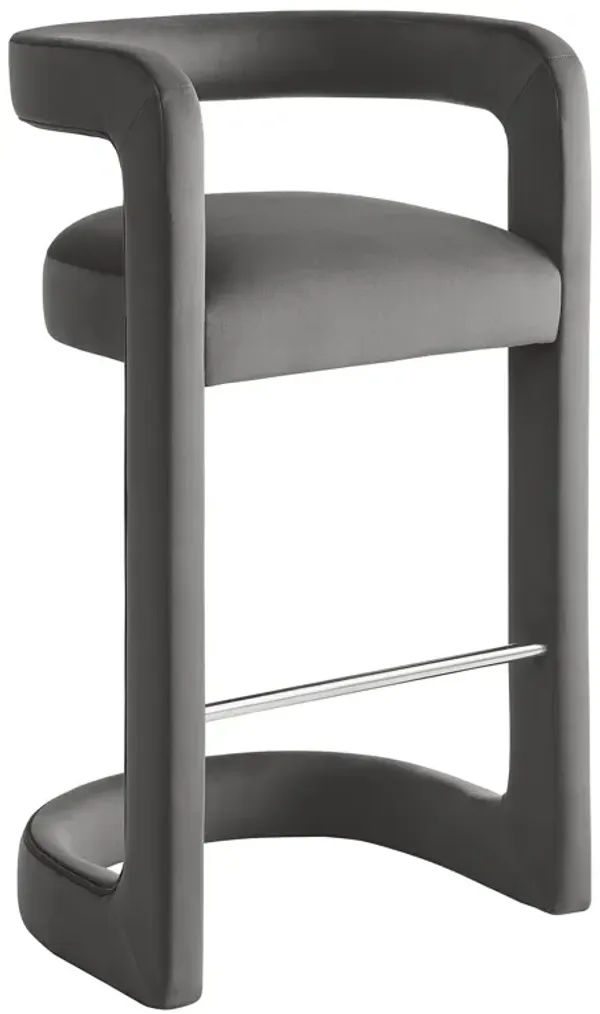 Winslow Performance Velvet Bar Stool by Modway