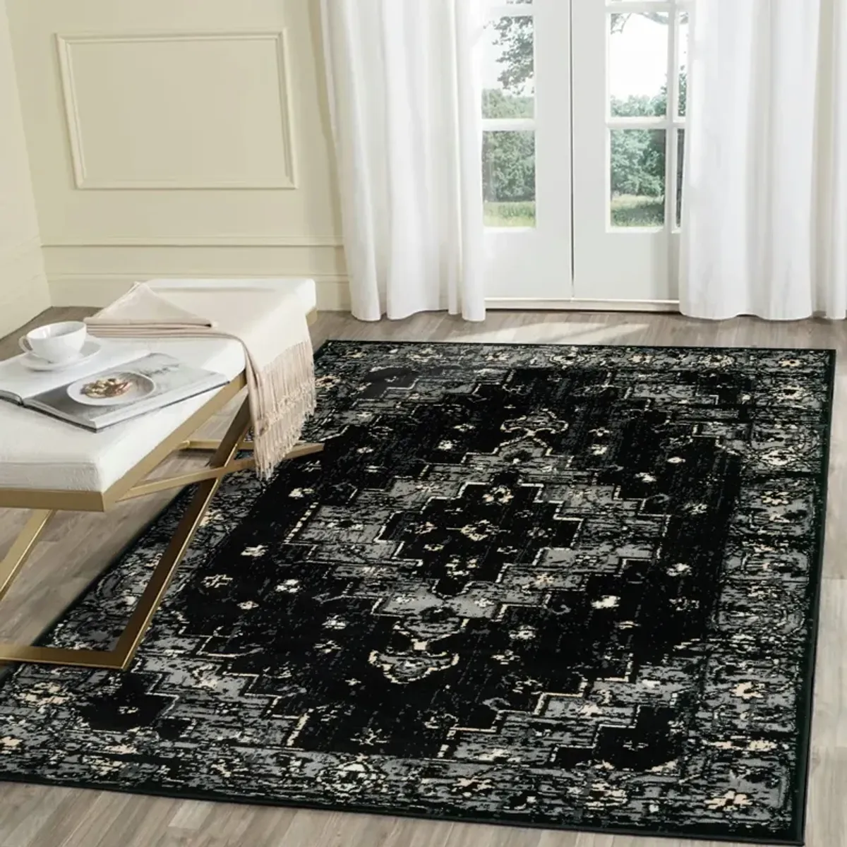 Izabella Deep Toned Oriental Area Rug 5'2" x 7'2"