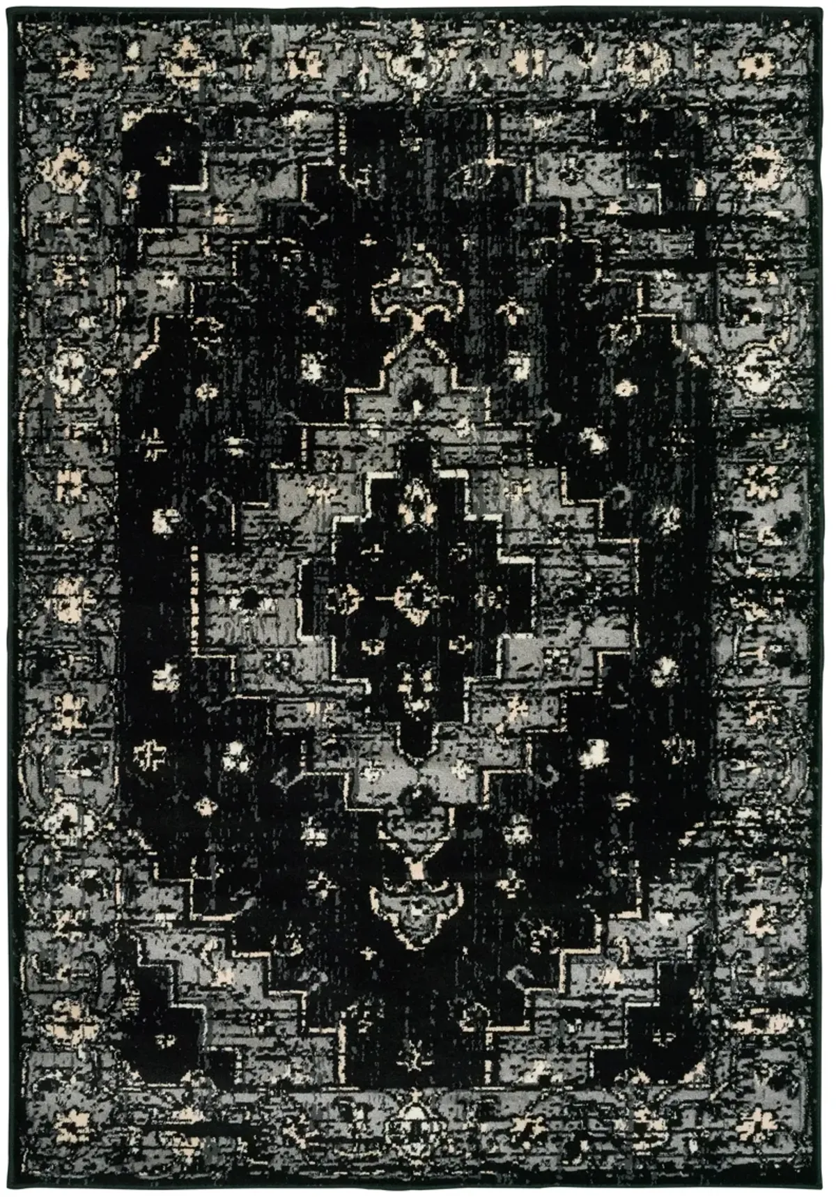 Izabella Deep Toned Oriental Area Rug 5'2" x 7'2"