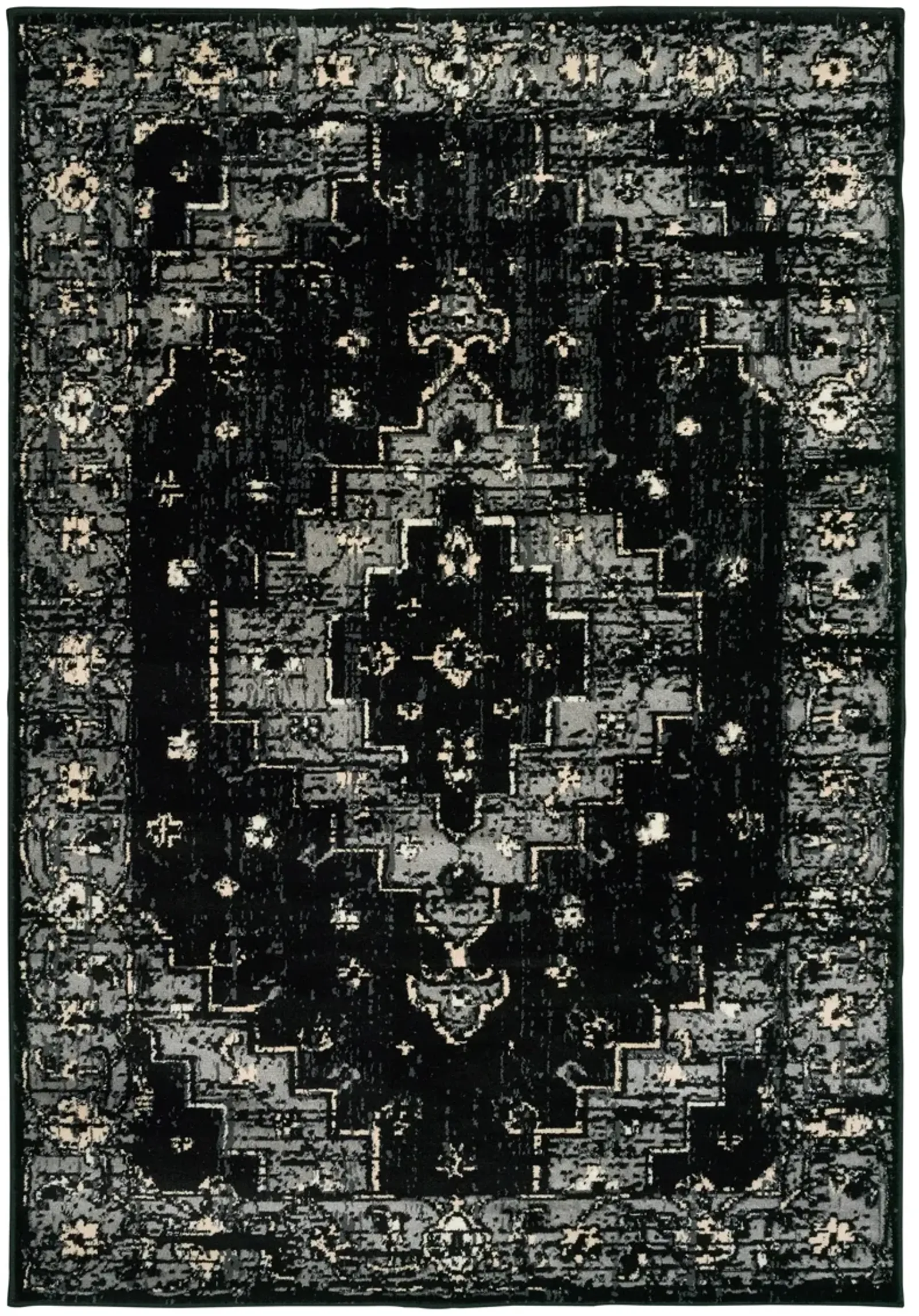 Izabella Deep Toned Oriental Area Rug 5'2" x 7'2"