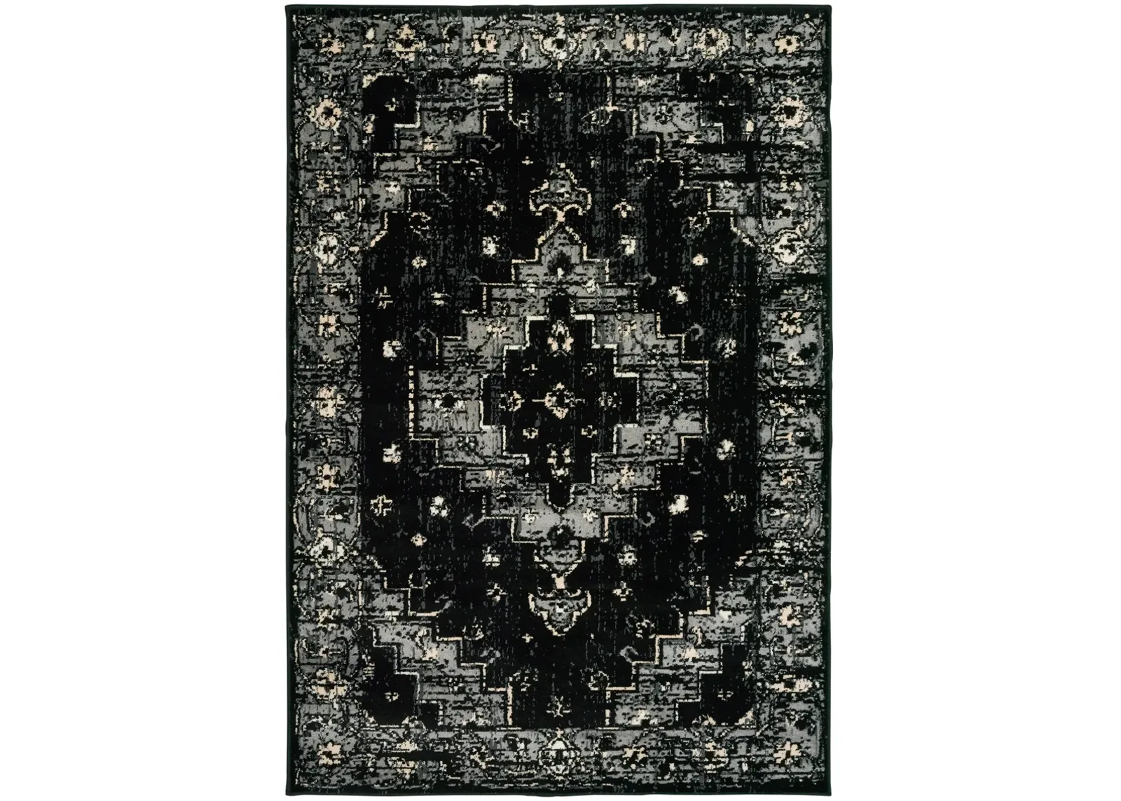 Izabella Deep Toned Oriental Area Rug 5'2" x 7'2"