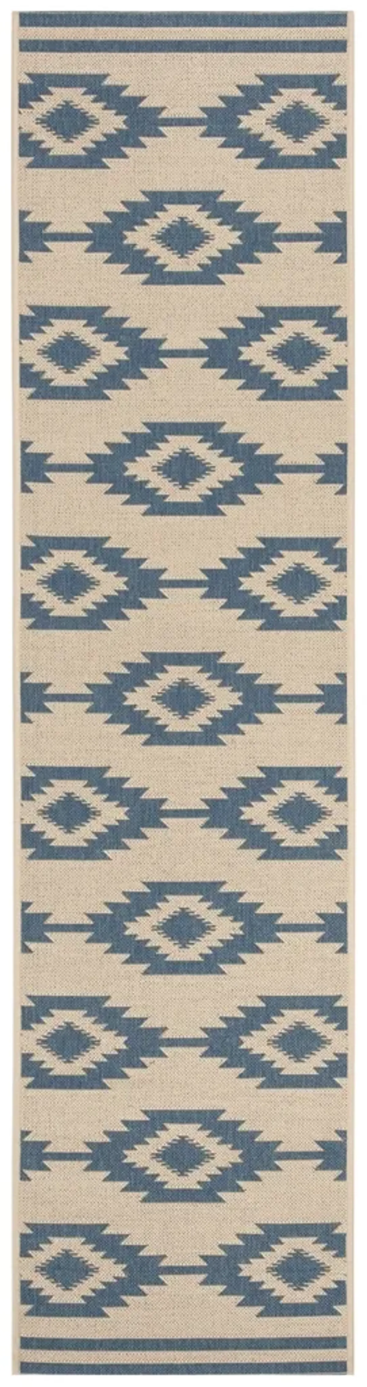 BEACH HOUSE 171 Blue 2'-2' X 6' Runner Rug