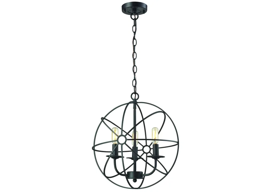 Yardley 16" Wide 3-Light Chandelier - Oil Rubbed Bronze