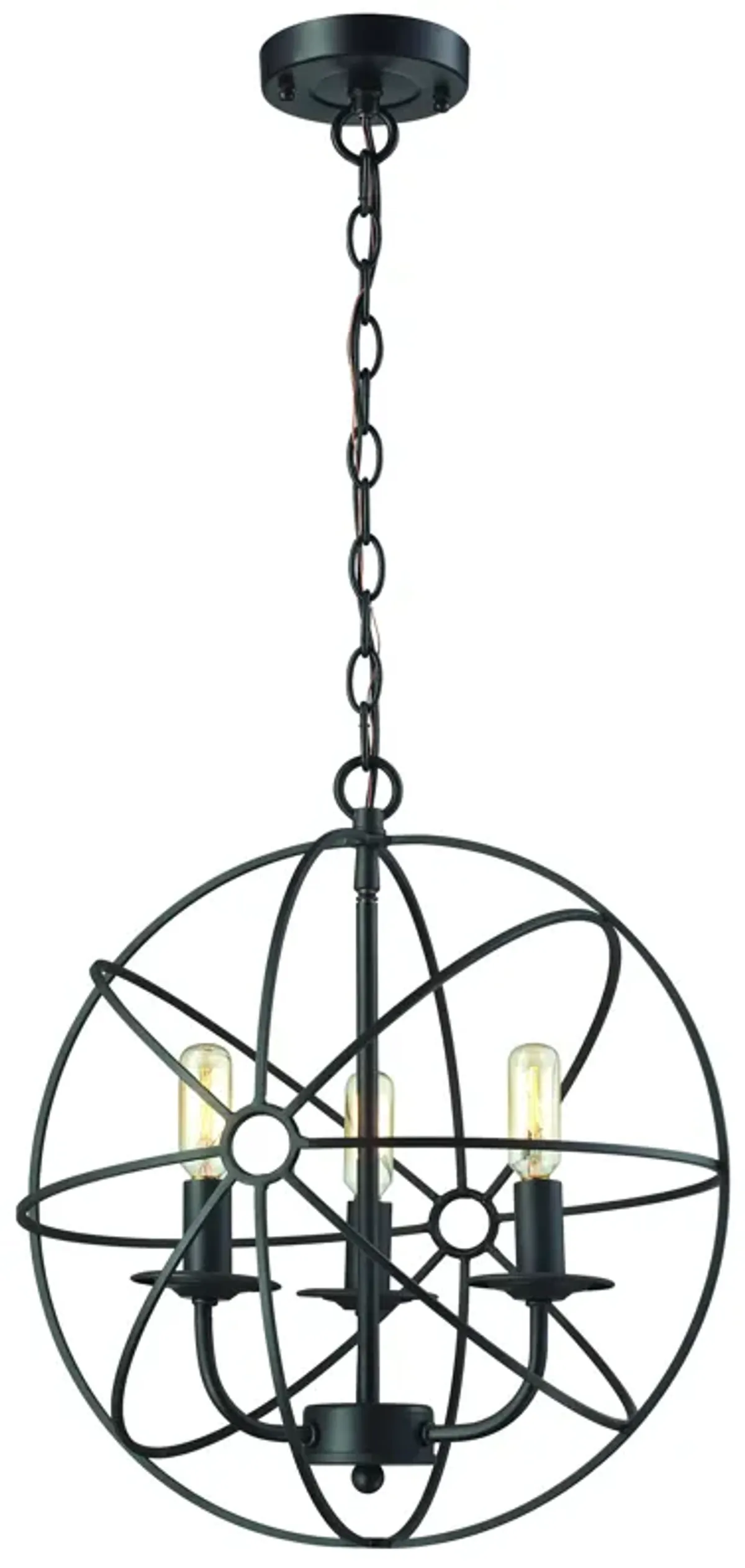 Yardley 16" Wide 3-Light Chandelier - Oil Rubbed Bronze