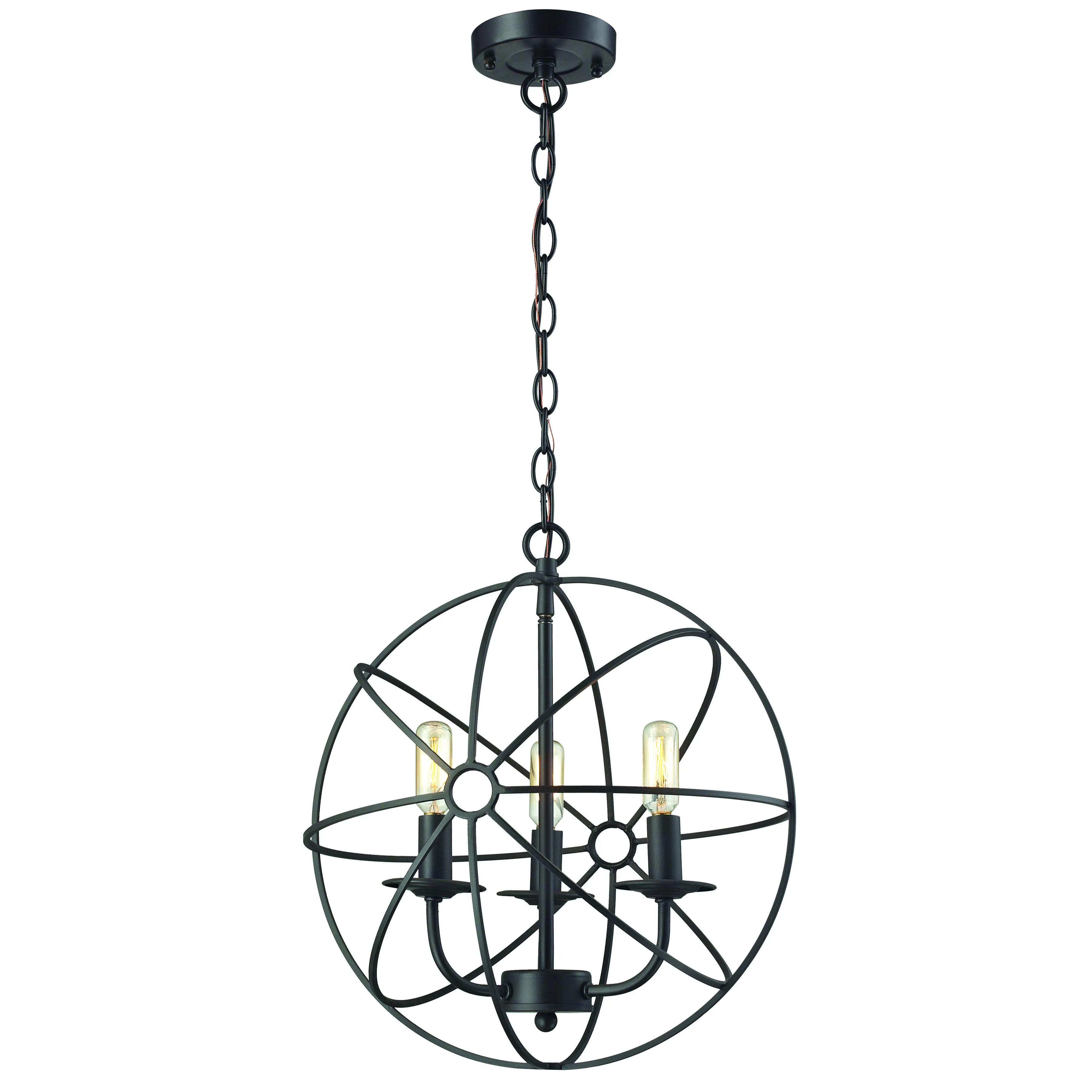 Yardley 16" Wide 3-Light Chandelier - Oil Rubbed Bronze