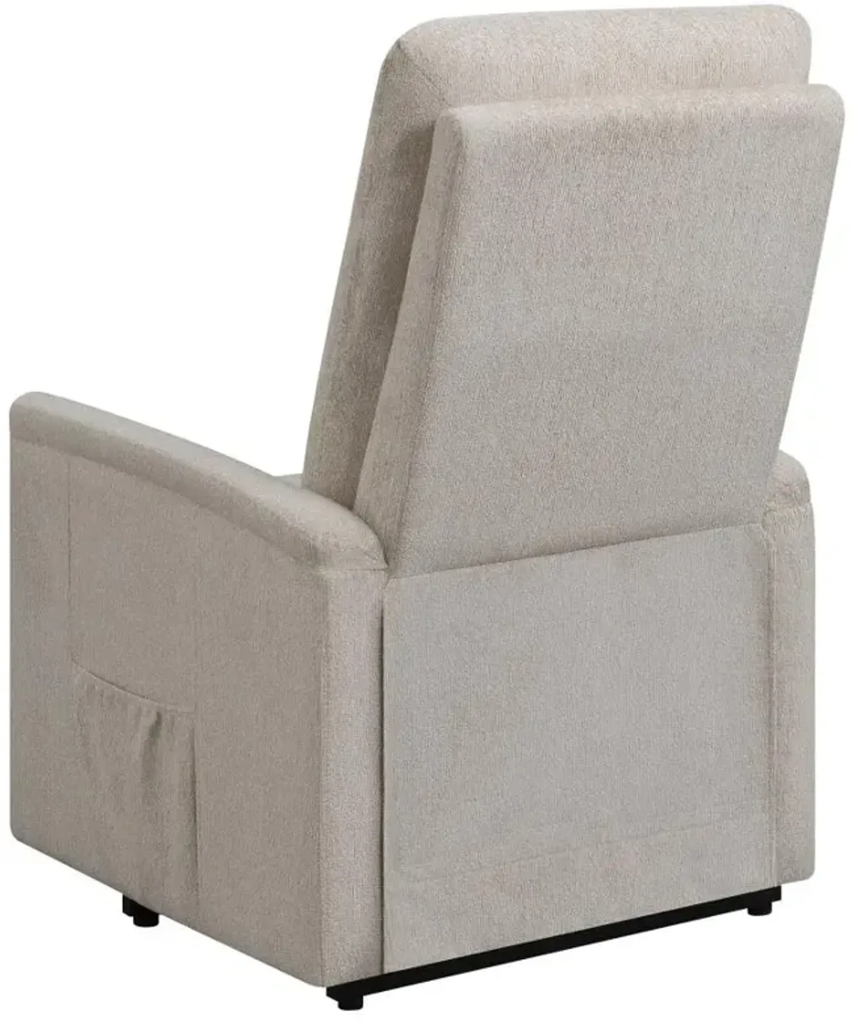 Henrietta Power Lift Recliner with Storage Pocket Beige