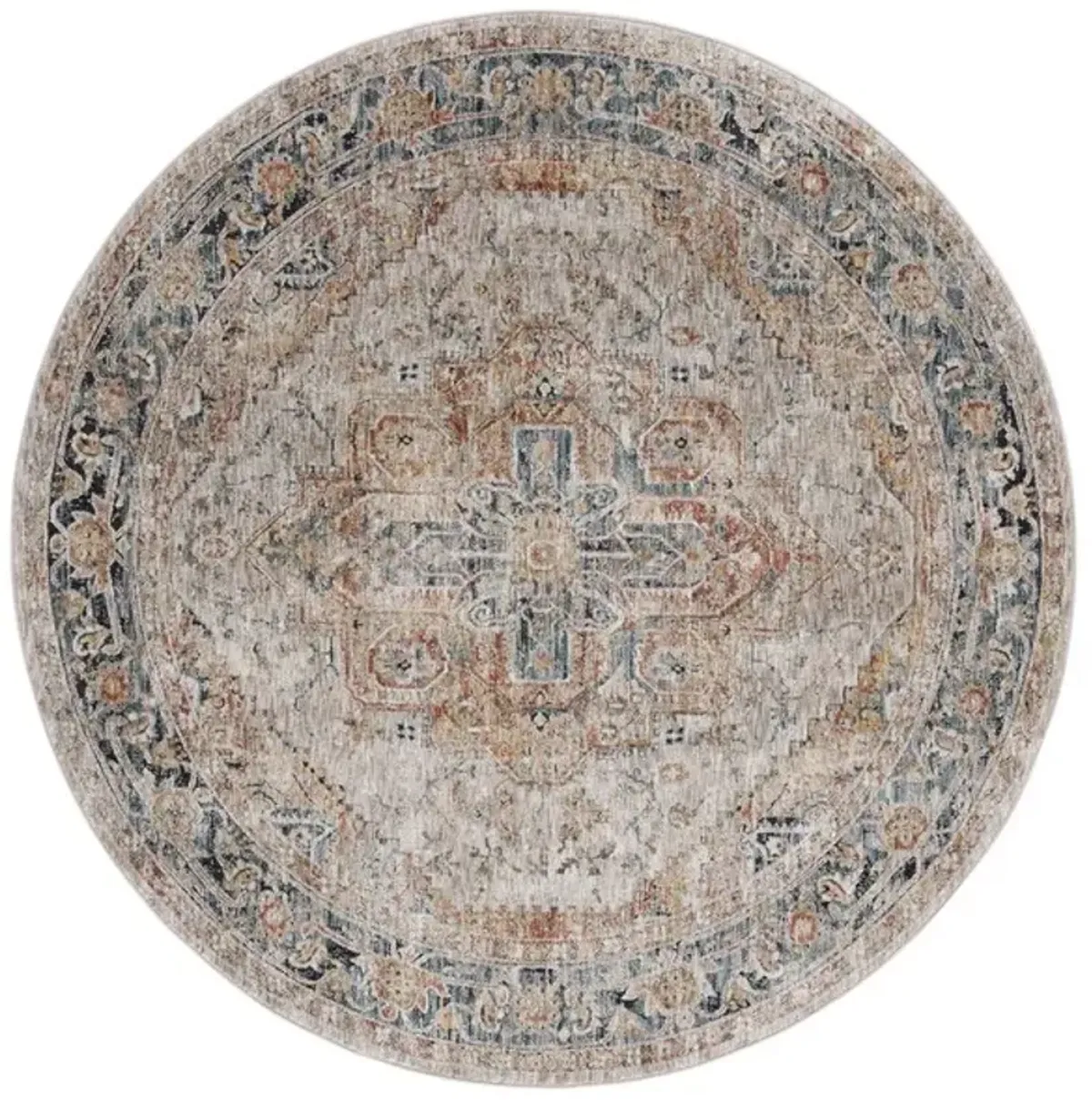 SILVERADO 110 Blue  6'-4' x 6'-4' Round Round Rug