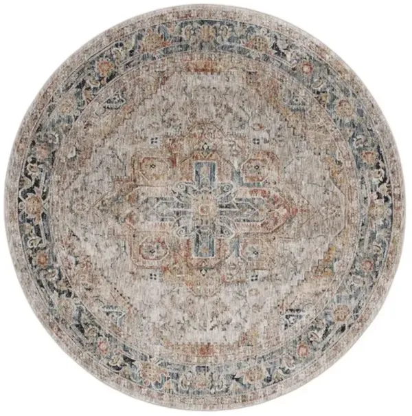 SILVERADO 110 Blue  6'-4' x 6'-4' Round Round Rug