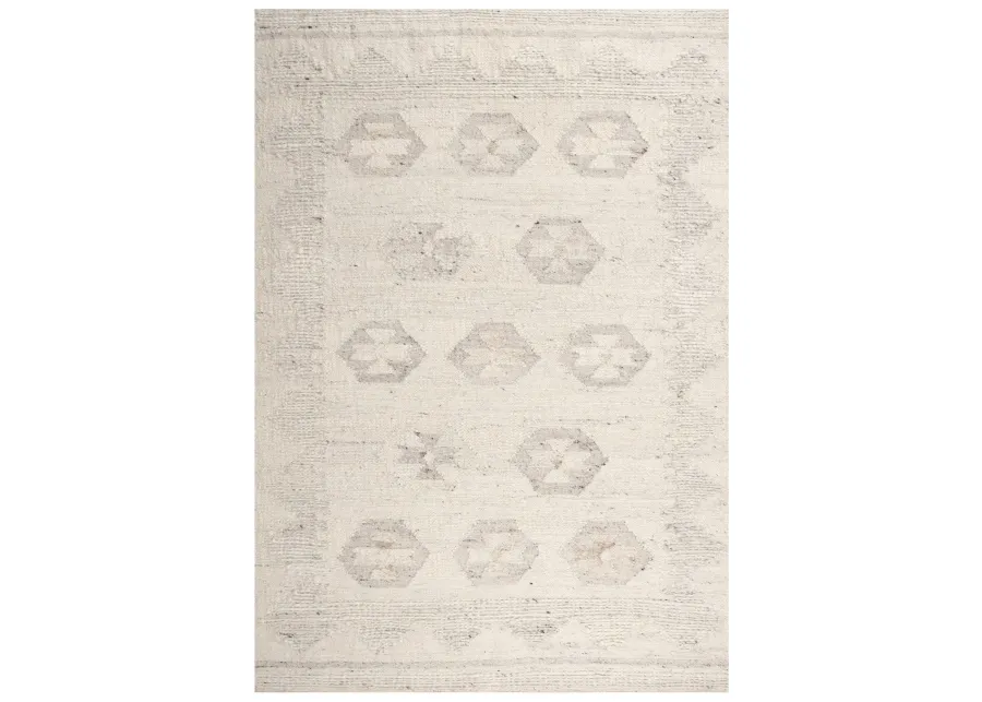 Nova Ivory  Hand Spun Wool/Cotton 9'x12' Rectangle Rug