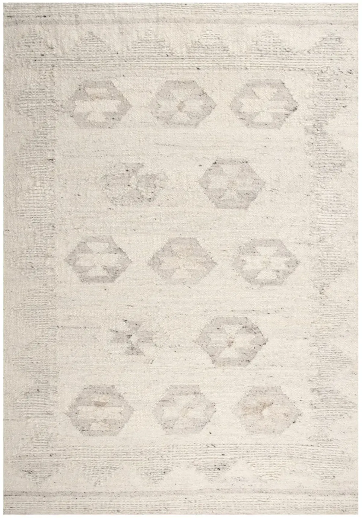 Nova Ivory  Hand Spun Wool/Cotton 9'x12' Rectangle Rug