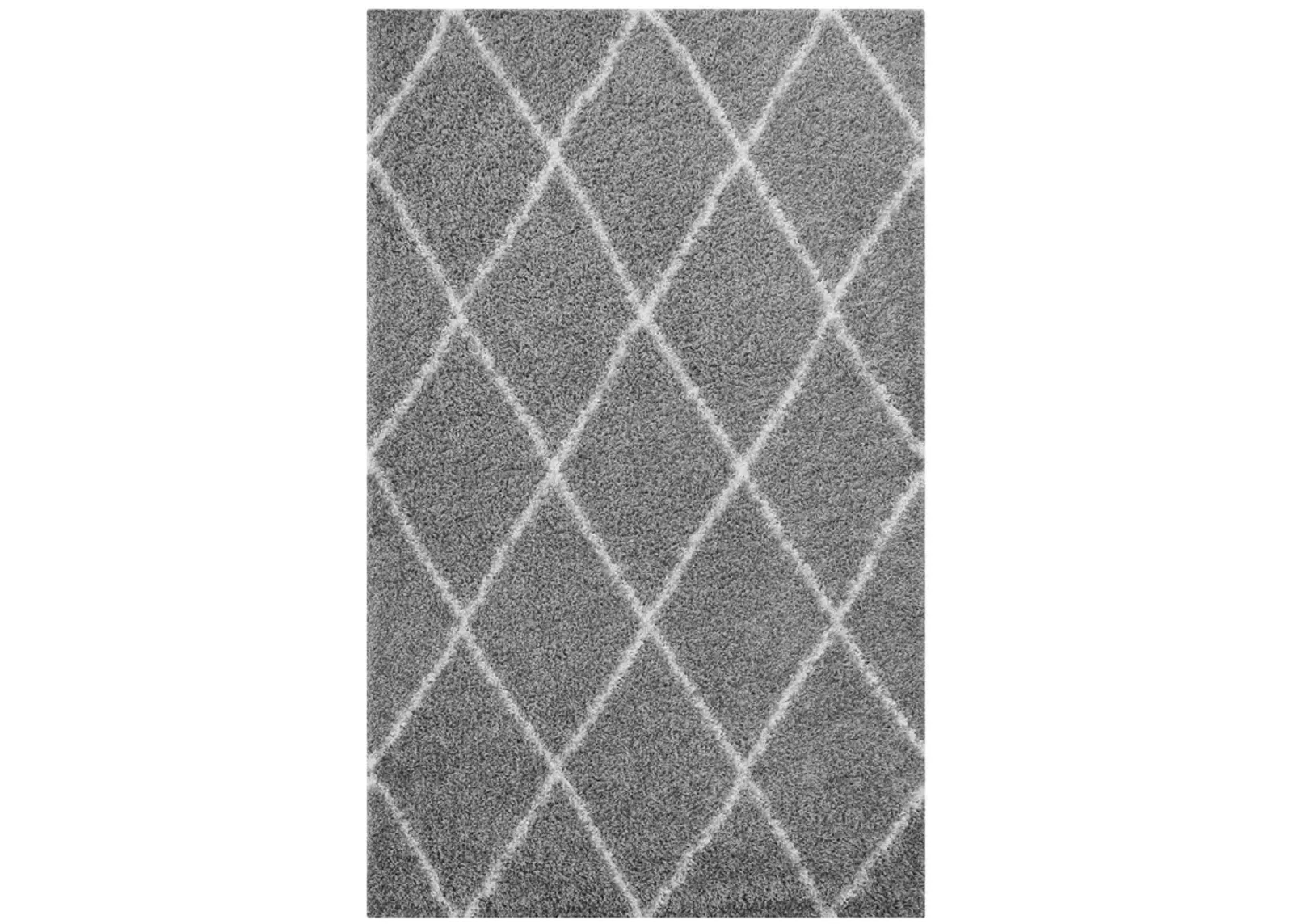 Toryn Diamond Lattice 5x8 Shag Area Rug