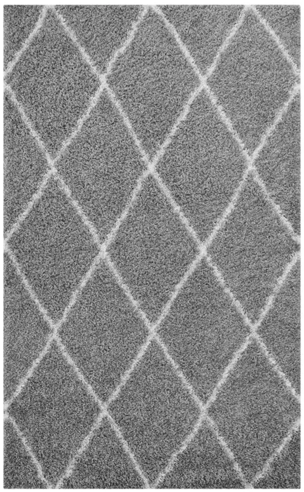 Toryn Diamond Lattice 5x8 Shag Area Rug