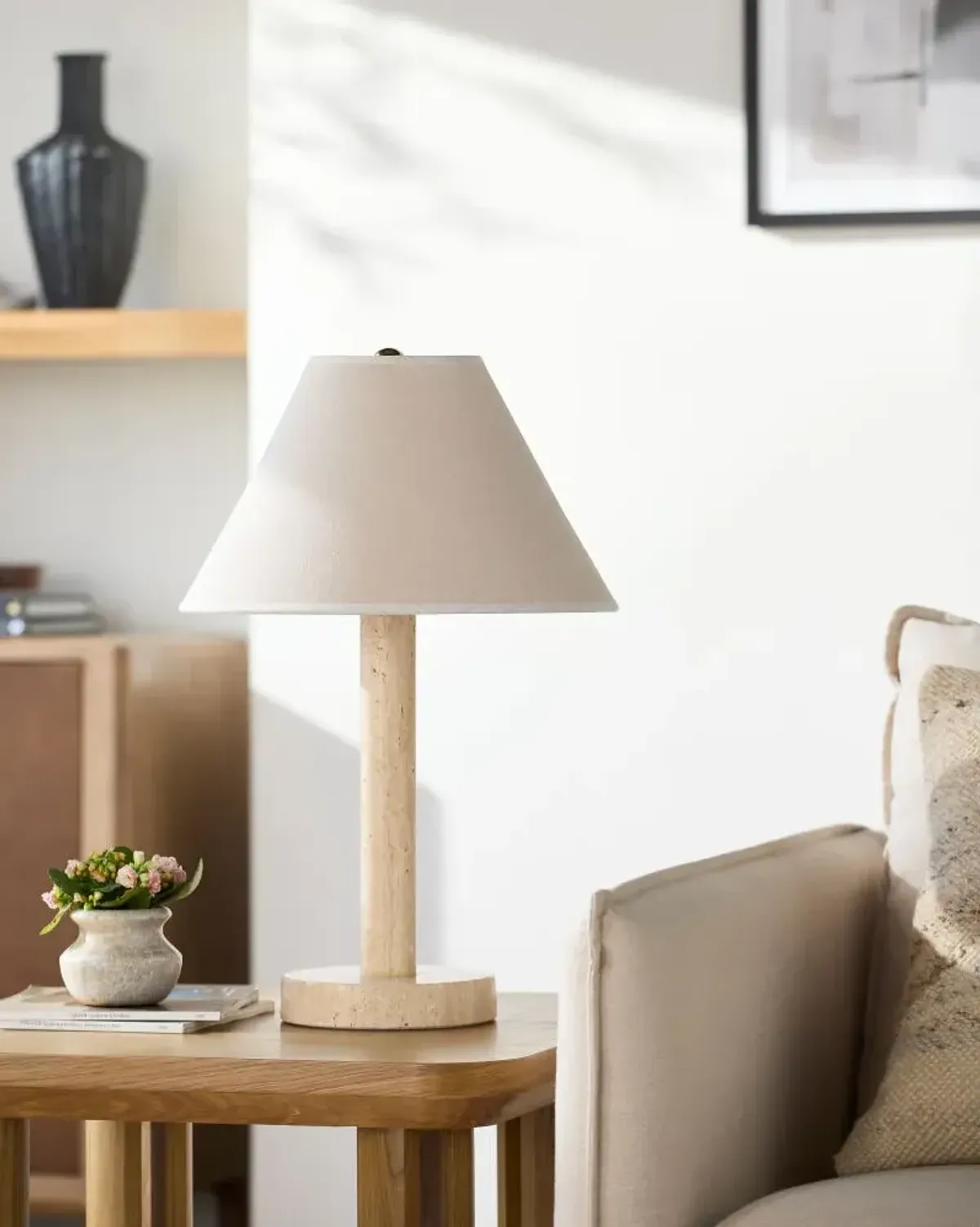 Tobin TBN-001 21"H x 14"W x 14"D Accent Table Lamp