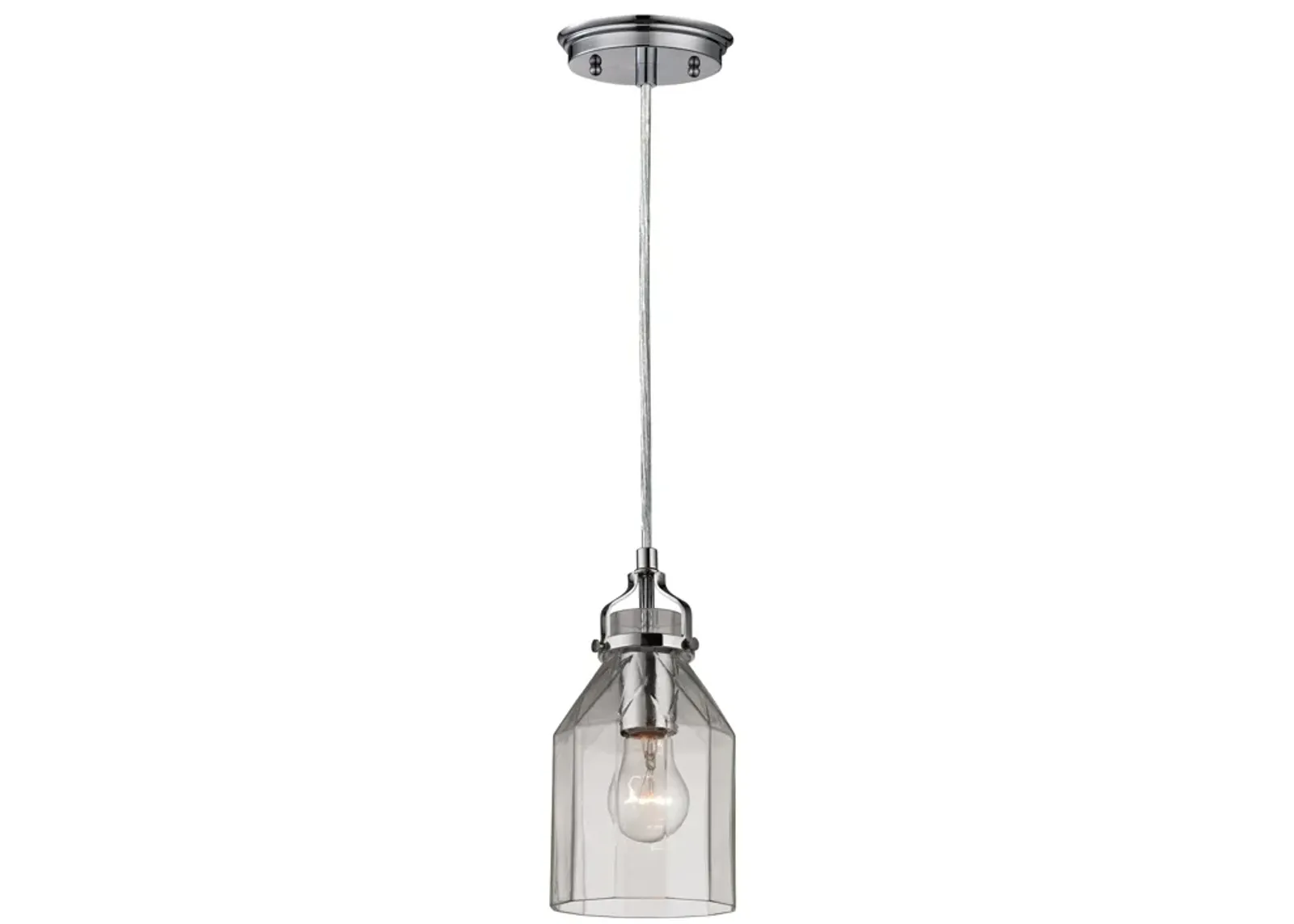 Danica 5" Wide 1-Light Mini Pendant - Polished Chrome