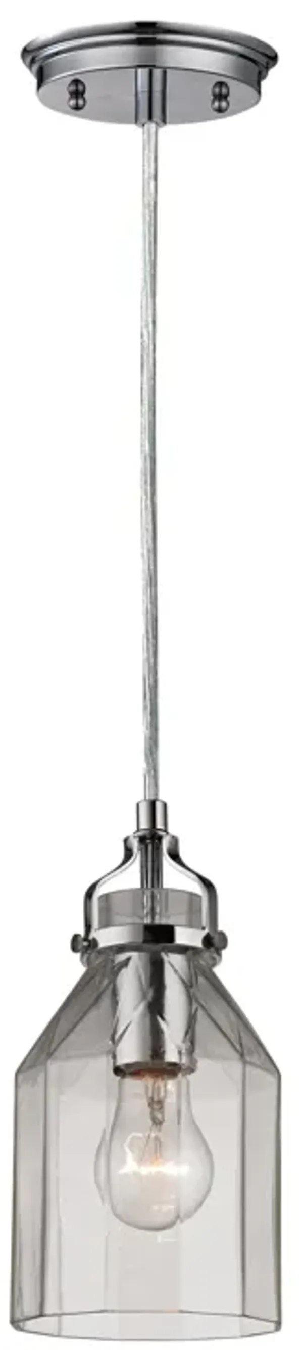Danica 5" Wide 1-Light Mini Pendant - Polished Chrome