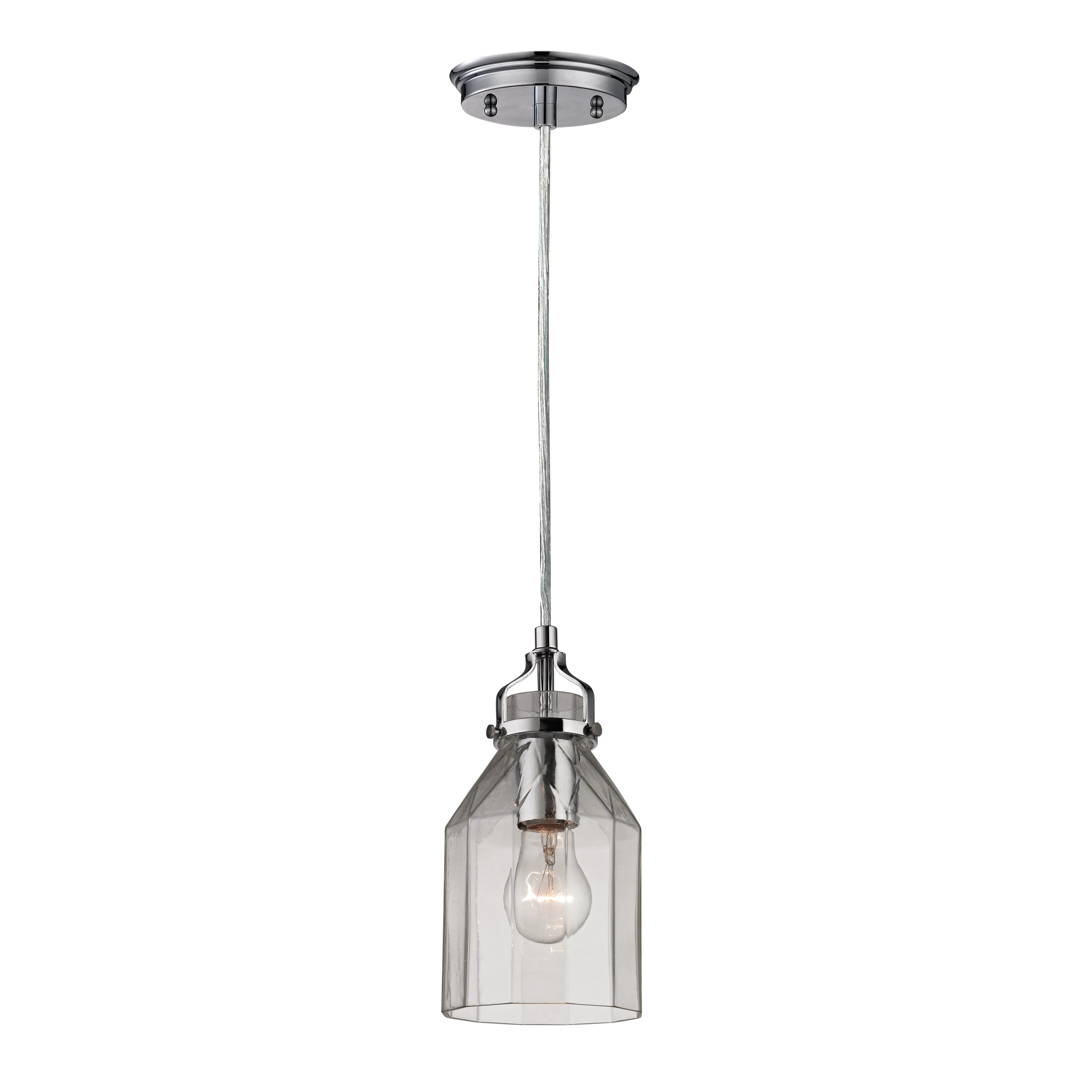 Danica 5" Wide 1-Light Mini Pendant - Polished Chrome