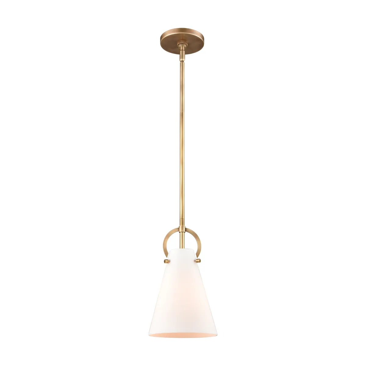 Gabby 7" Wide 1-Light Mini Pendant - Brass