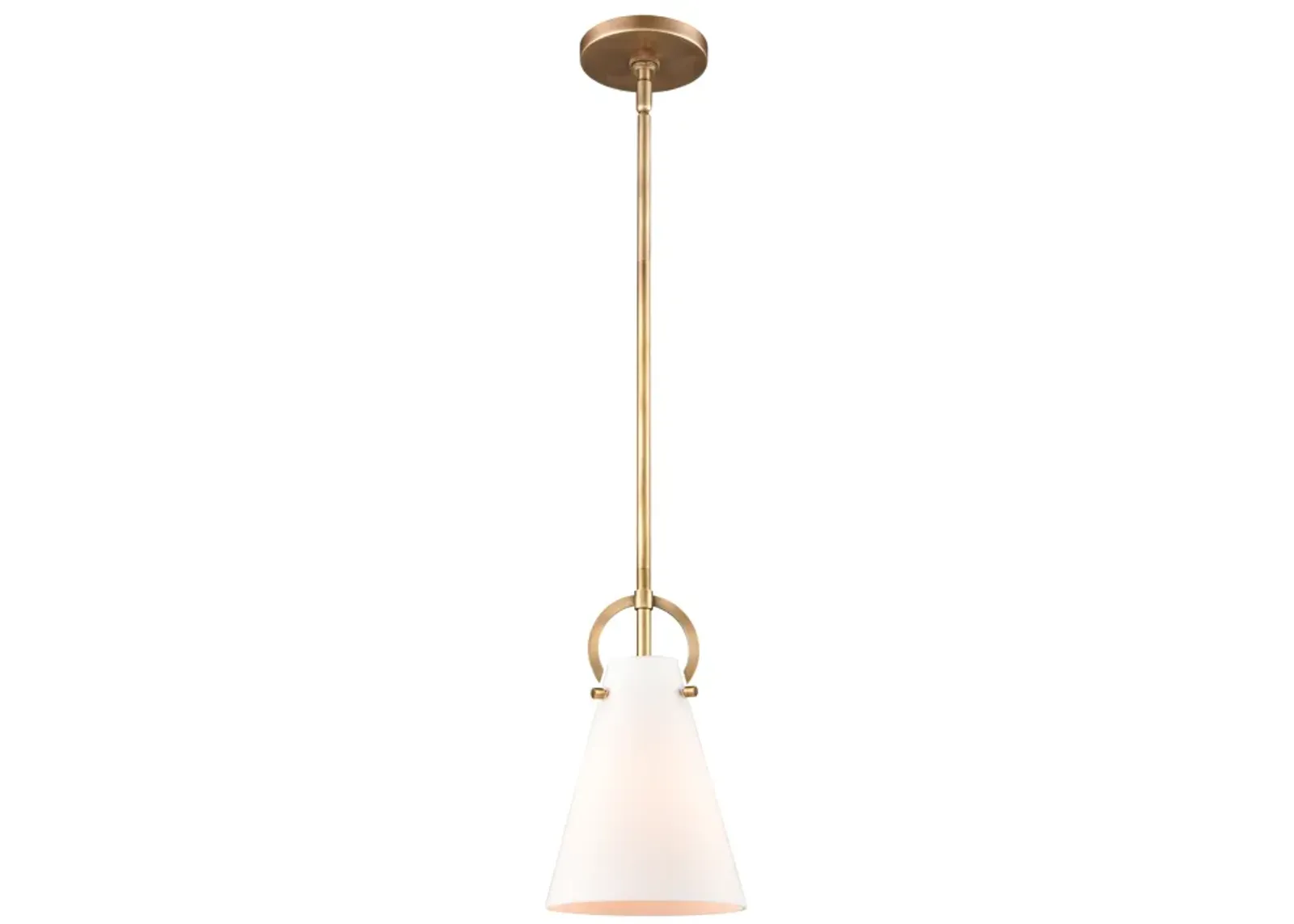 Gabby 7" Wide 1-Light Mini Pendant - Brass