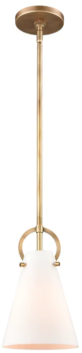 Gabby 7" Wide 1-Light Mini Pendant - Brass