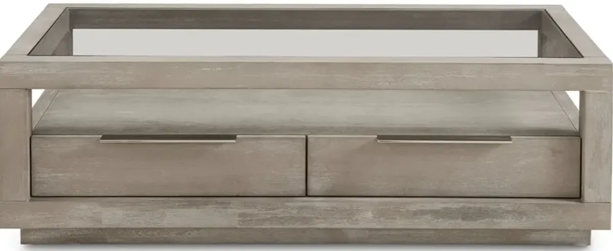 Oxford Two-Drawer Coffee Table In Mineral