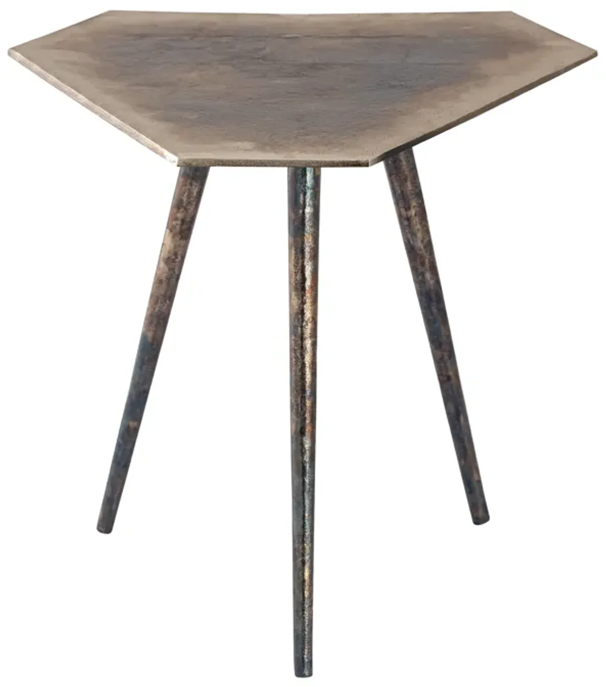 Carleton Accent Table - Oxidized Nickle