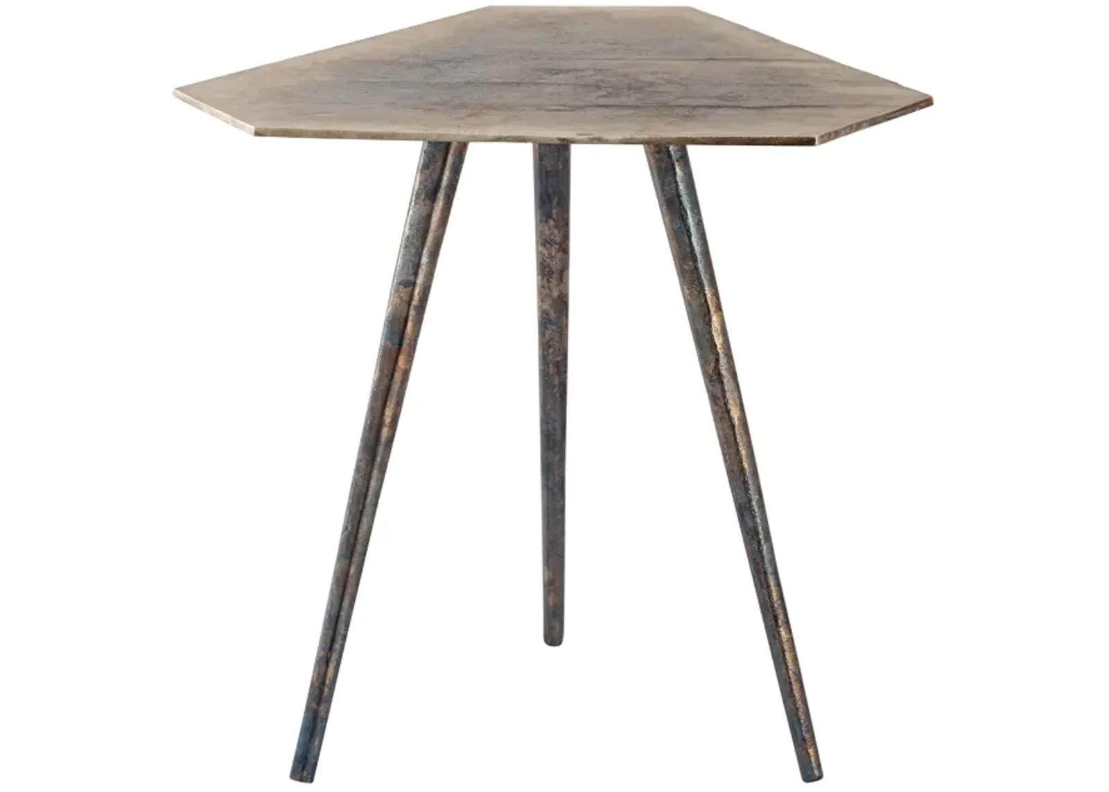 Carleton Accent Table - Oxidized Nickle