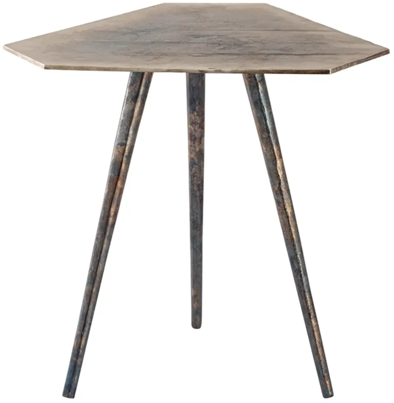 Carleton Accent Table - Oxidized Nickle